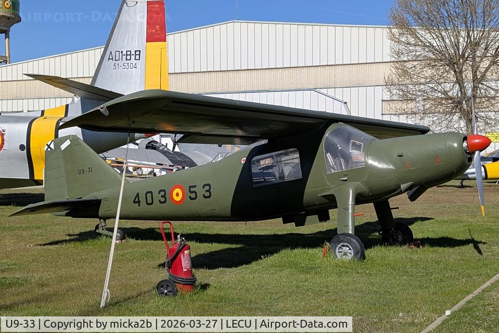 Aircraft U9-33, CASA C-127, c/n 33, Preserved, at LECU, photo by micka2b