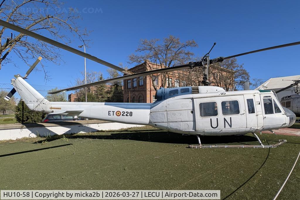 Aircraft HU10-58, Bell UH-1H Iroquois, c/n 13589, Preserved, at LECU, photo by micka2b