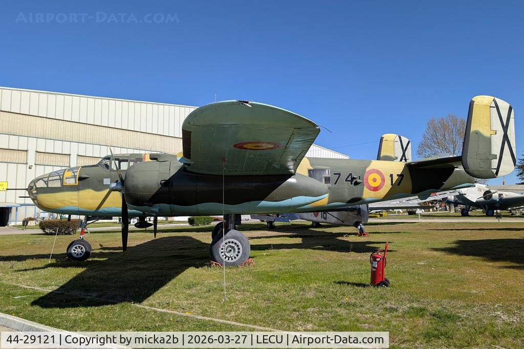 Aircraft 44-29121, 1941 North American TB-25N Mitchell, c/n 108-32396, Preserved, at LECU, photo by micka2b