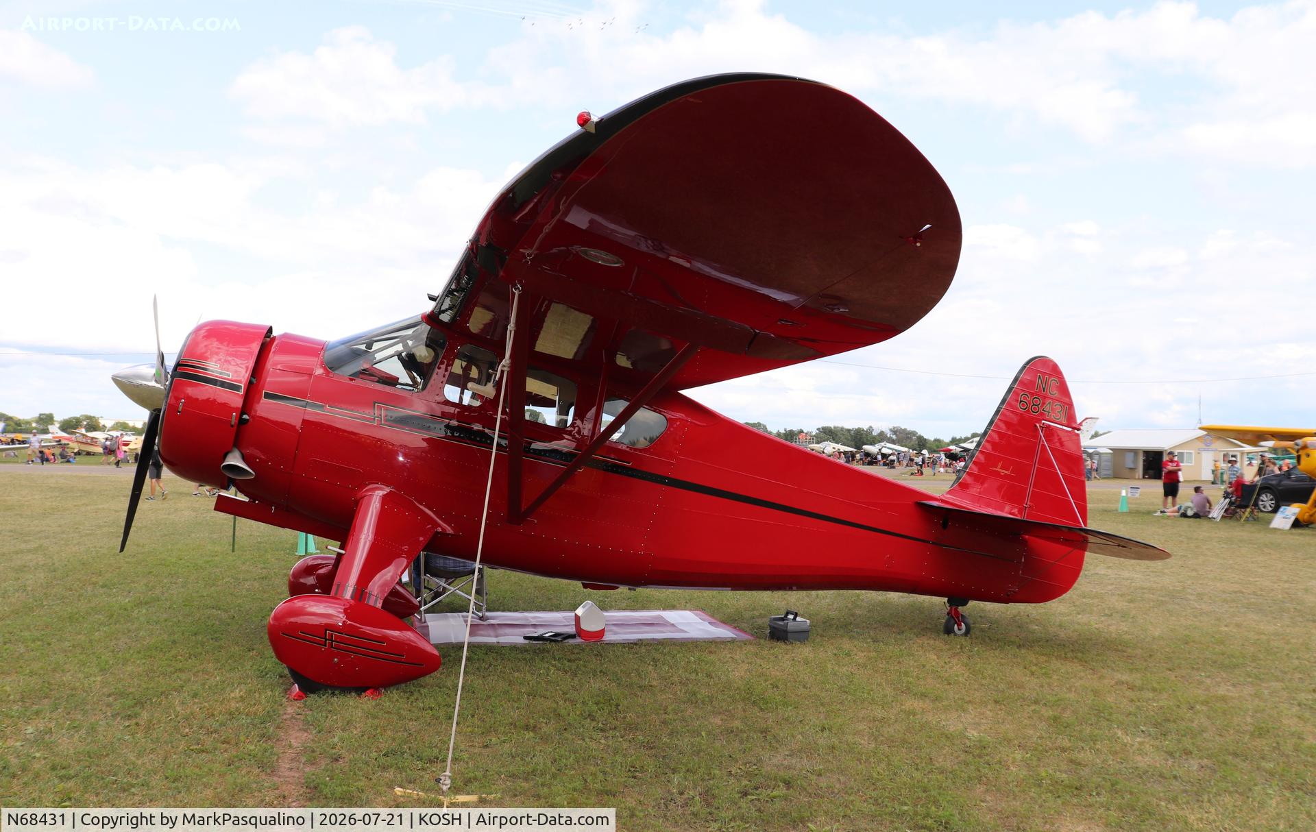 Aircraft N68431, 1943 Howard Aircraft DGA-15P, c/n 991, Howard DPA-15P, at KOSH, photo by MarkPasqualino
