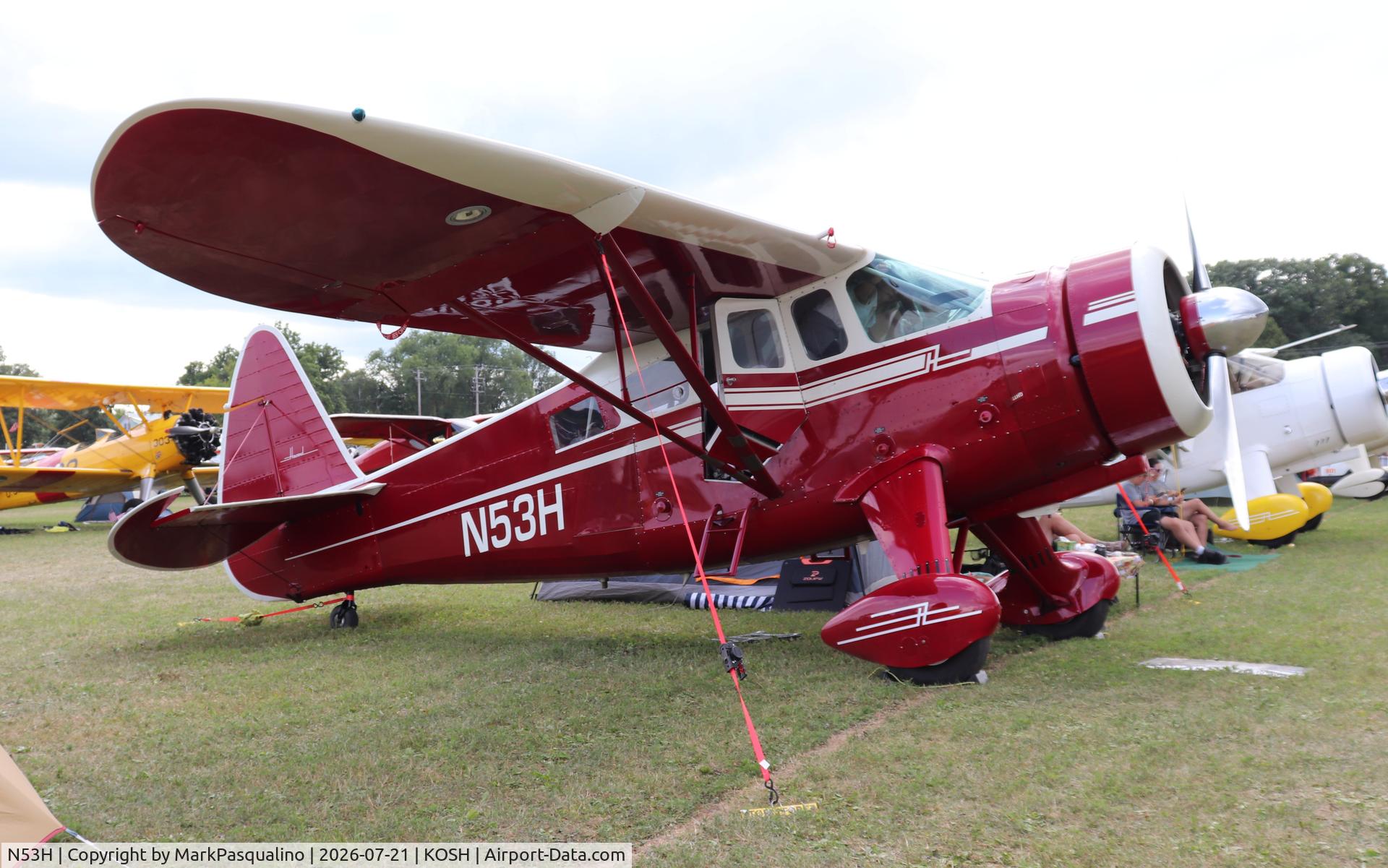 Aircraft N53H, 1947 Howard Aircraft DGA-15P, c/n 873, Howard DGA-15P, at KOSH, photo by MarkPasqualino