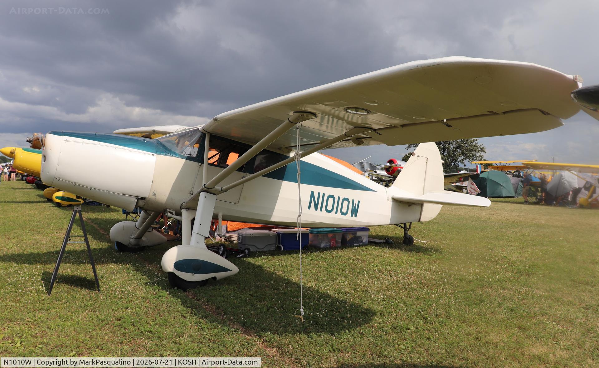 Aircraft N1010W, 1946 Fairchild 24R-9, c/n R46-253, Fairchild 24R-9, at KOSH, photo by MarkPasqualino