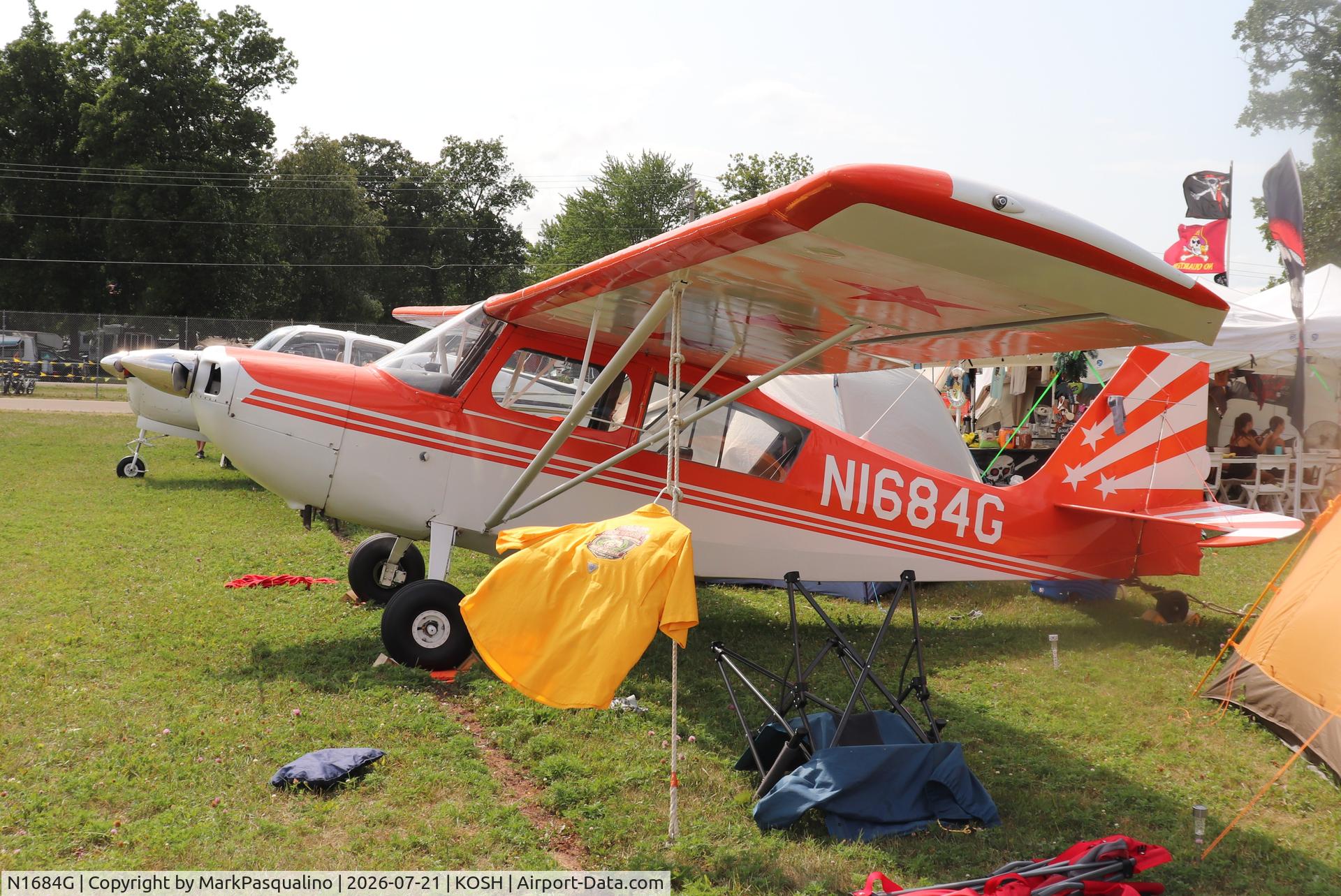 Aircraft N1684G, 1968 Champion 7KCAB, c/n 139, Champion 7KCAB, at KOSH, photo by MarkPasqualino