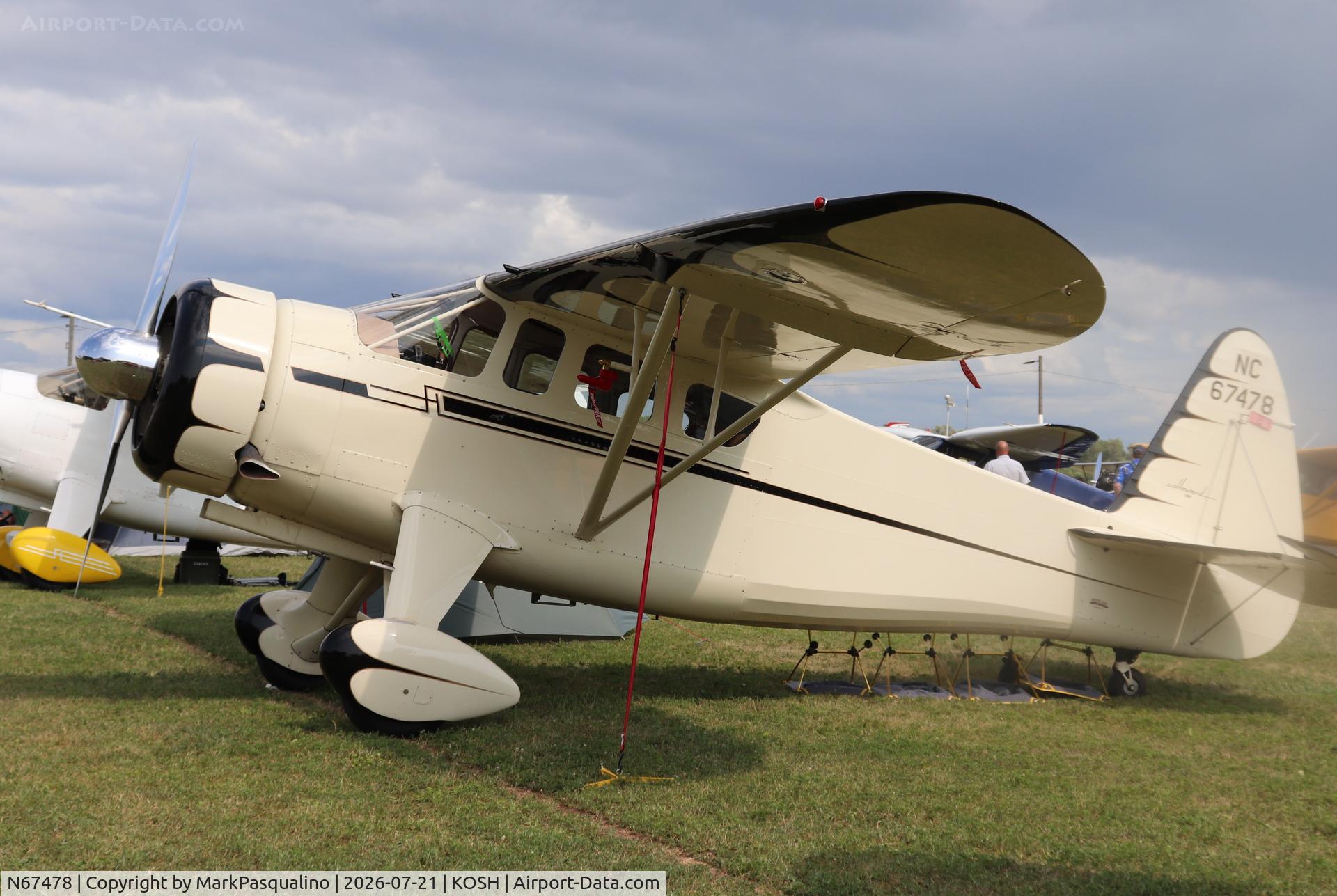 Aircraft N67478, Howard Aircraft DGA-15P, c/n 562, Howard DGA-15P, at KOSH, photo by MarkPasqualino