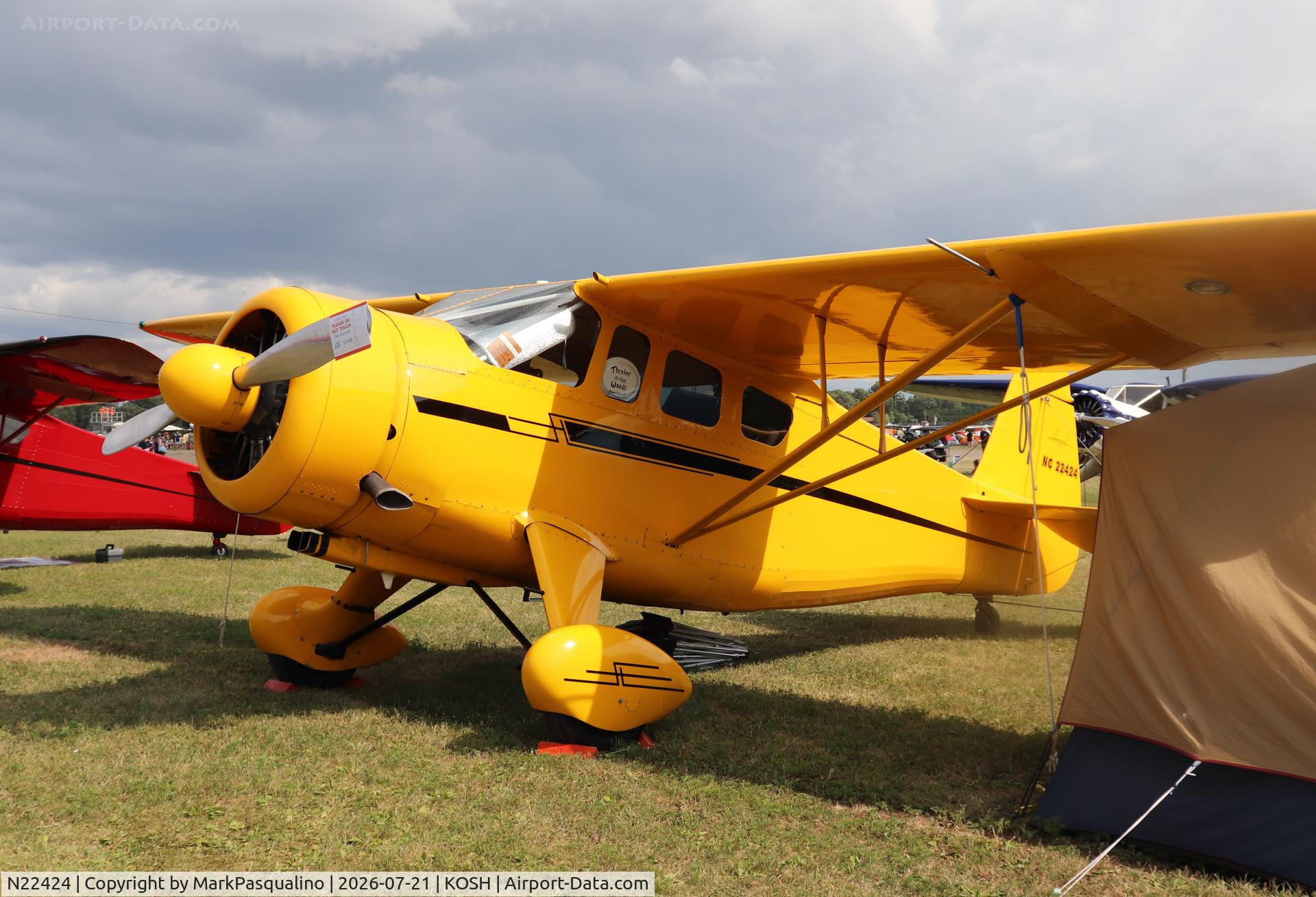 Aircraft N22424, 1940 Howard Aircraft DGA-15P, c/n 523, Howard DGA-15P, at KOSH, photo by MarkPasqualino