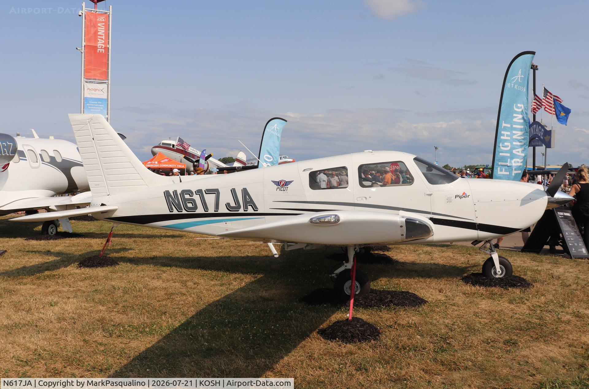 Aircraft N617JA, 2026 Piper PA-28-181, c/n 28020265, Piper PA-28-181, at KOSH, photo by MarkPasqualino