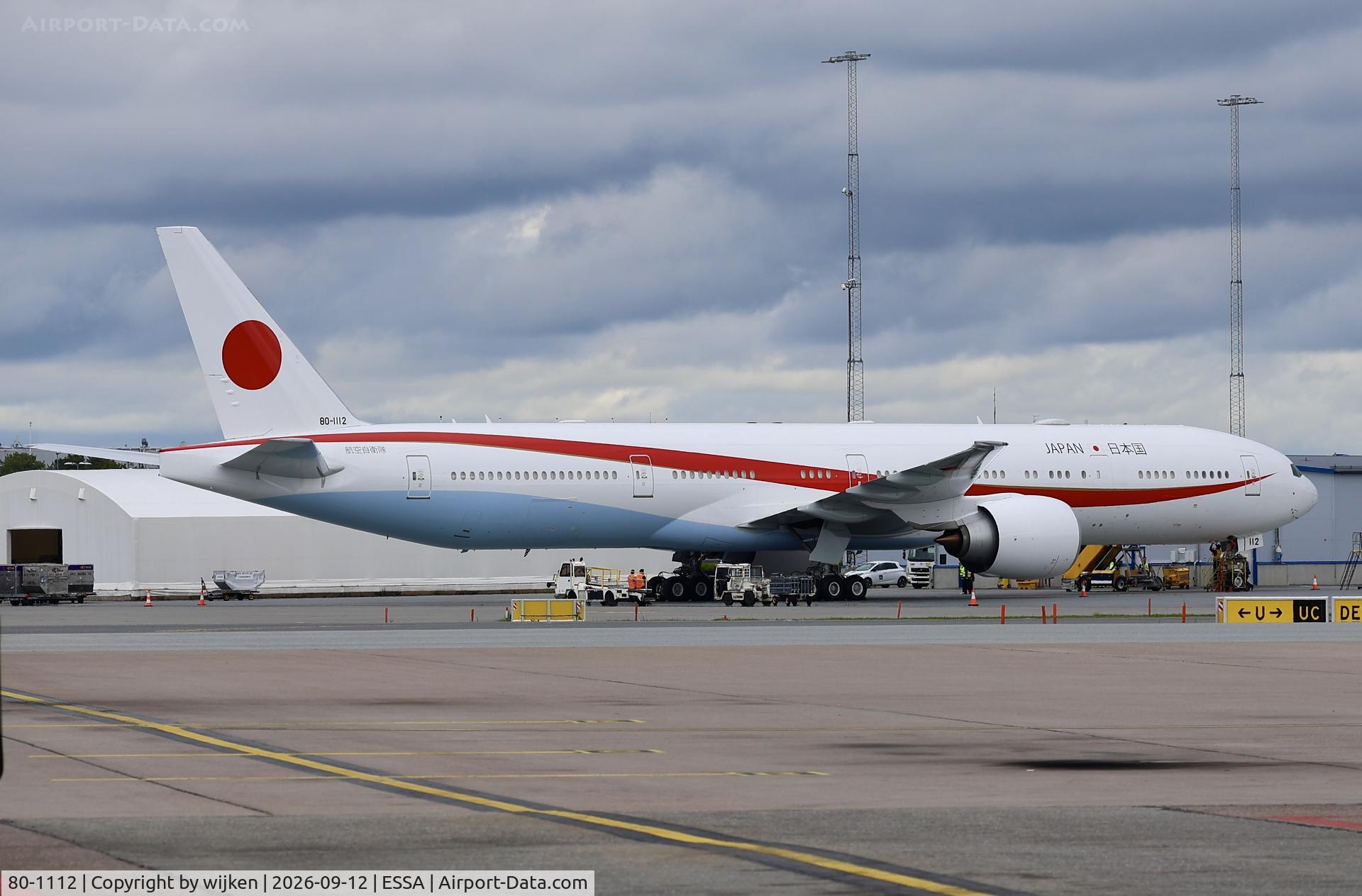 Aircraft 80-1112, 2016 Boeing 777-300/ER (BBJ), c/n 62440 l/n 1464, Ramp E, at ESSA, photo by wijken