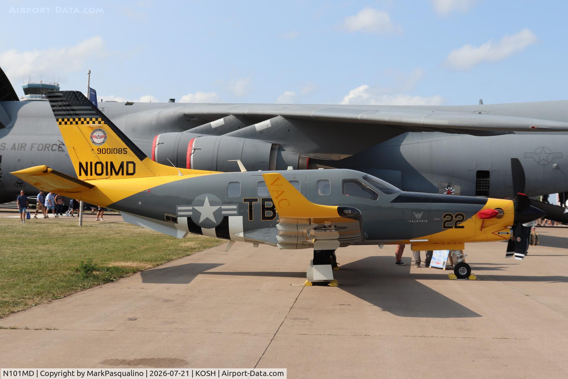 Aircraft N101MD, 2015 Socata TBM-850, c/n 1065, Socata TBM-850, at KOSH, photo by MarkPasqualino