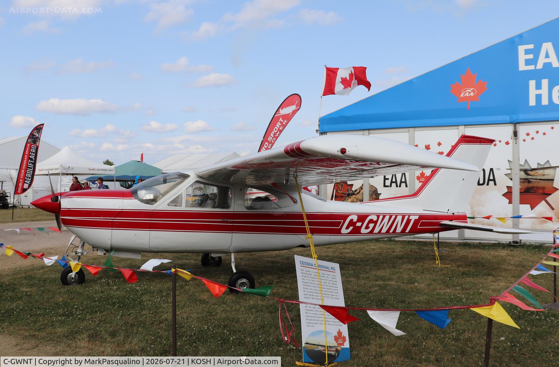 Aircraft C-GWNT, 1973 Cessna 177RG Cardinal, c/n 177RG0426, Cessna 177RG, at KOSH, photo by MarkPasqualino