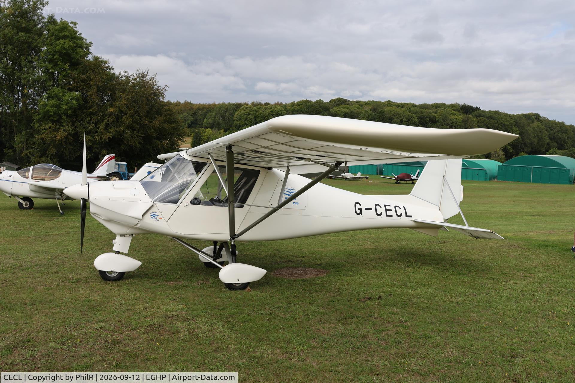 Aircraft CECL, 2014 Aeropro Eurofox 912(S), c/n BMAA/HB/649, G-CECL 2023 Aerosport Ltd Ikarus C42 FB80 Eurofox Fly In Popham 12.09.26.jpg, at EGHP, photo by PhilR