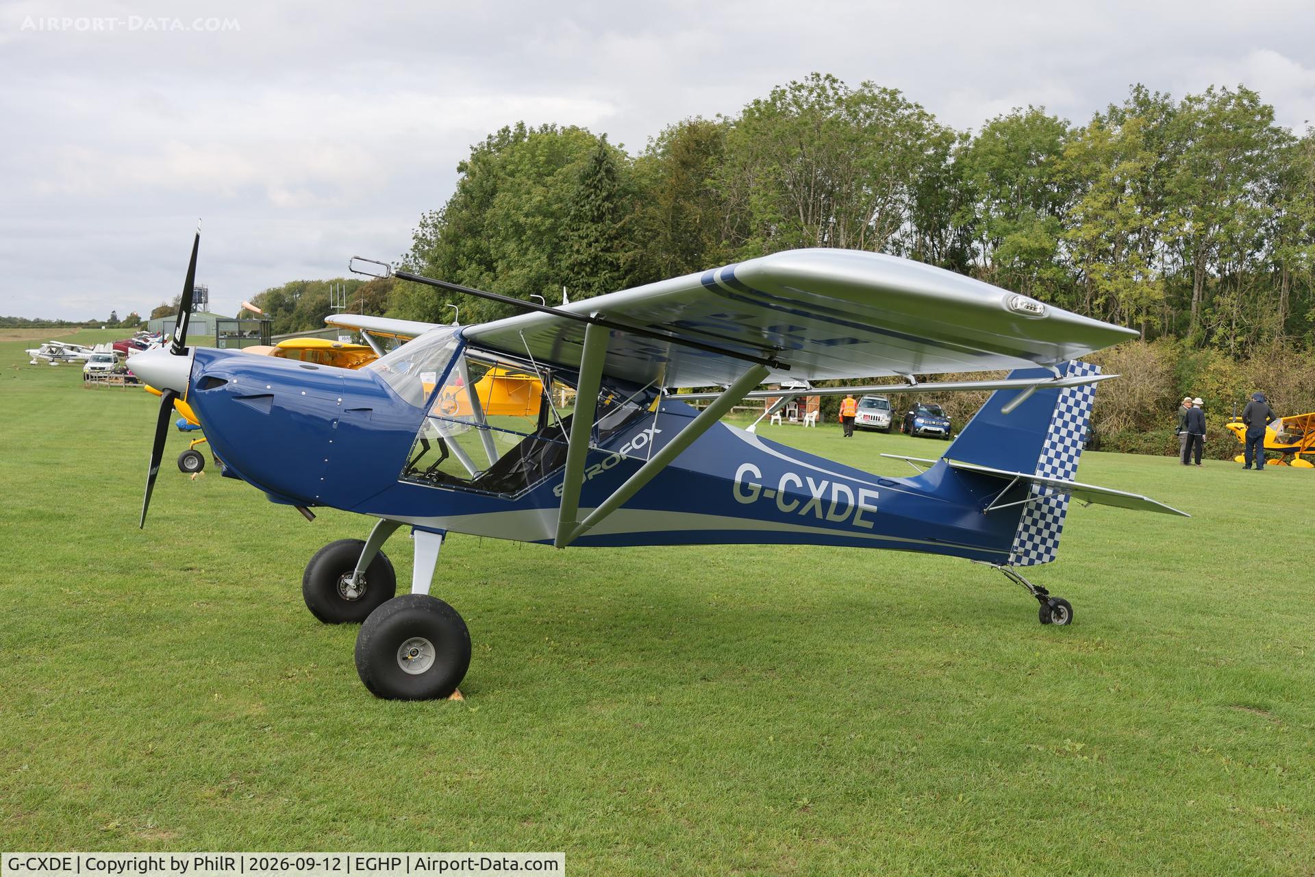 Aircraft G-CXDE, 2025 EuroFox Aviation EuroFox 2K, c/n 72925, G-CXDE 2025 Ascent Industries Ltd Eurofox 3K Eurofox Fly In Popham 12.09.26.jpg, at EGHP, photo by PhilR