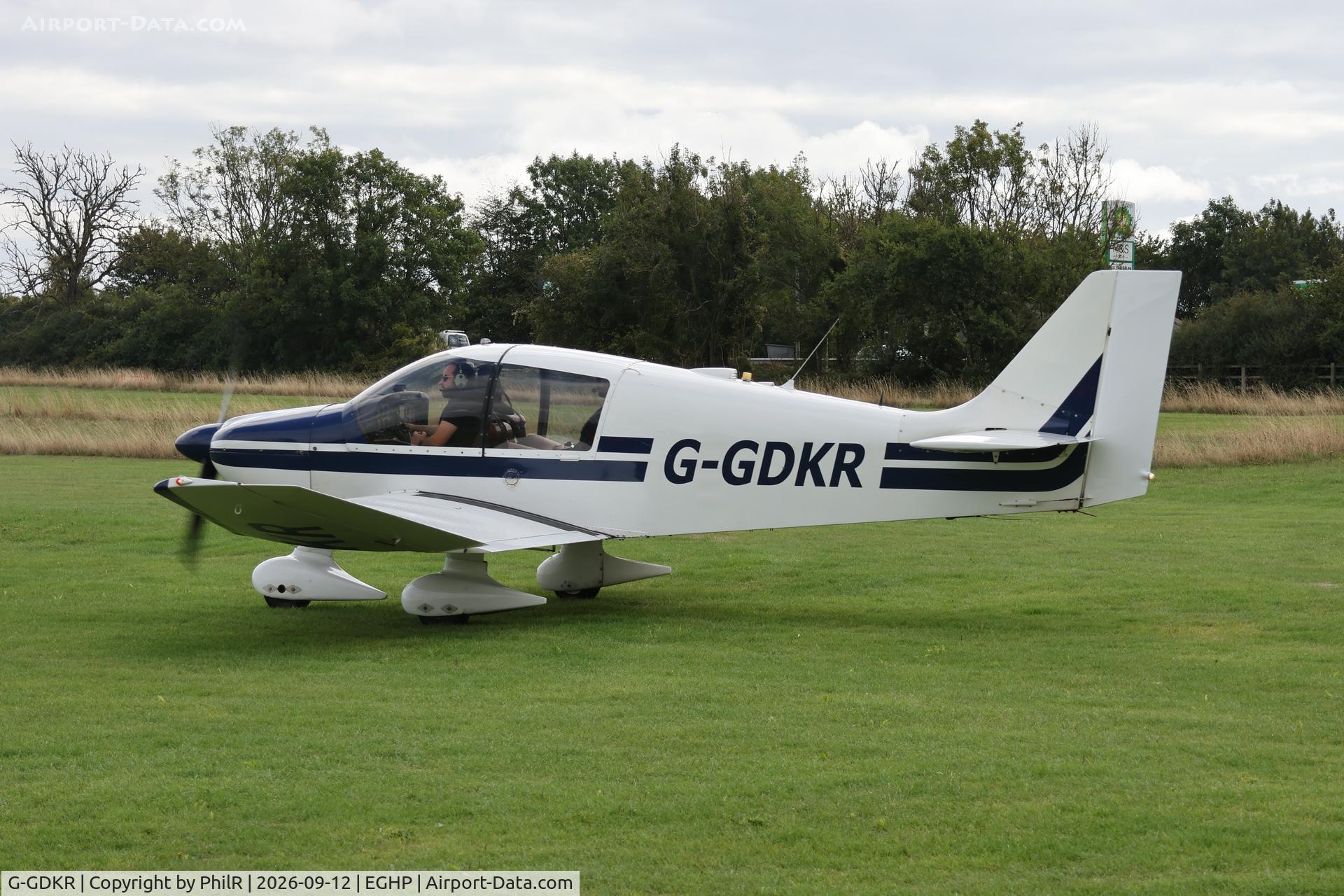 Aircraft G-GDKR, 1983 Robin DR-400-140B Major, c/n 1623, G-GDKR 2013 Avions Pierre Robin CEA DR400 140B Eurofox Fly In Popham 12.09.26.jpg, at EGHP, photo by PhilR