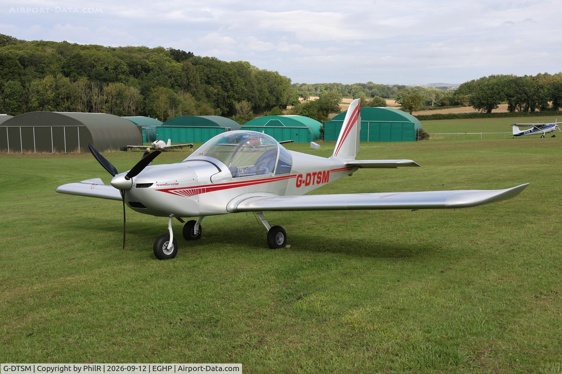 Aircraft G-DTSM, Cosmik Aviation Ltd EV-97 TEAMEUROSTAR UK Eurostar, c/n 3218, G-DTSM 2026 Cosmik Aviation Ltd EV-97 TeamEurostar UK Eurofox Fly In Popham 12.09.26, at EGHP, photo by PhilR