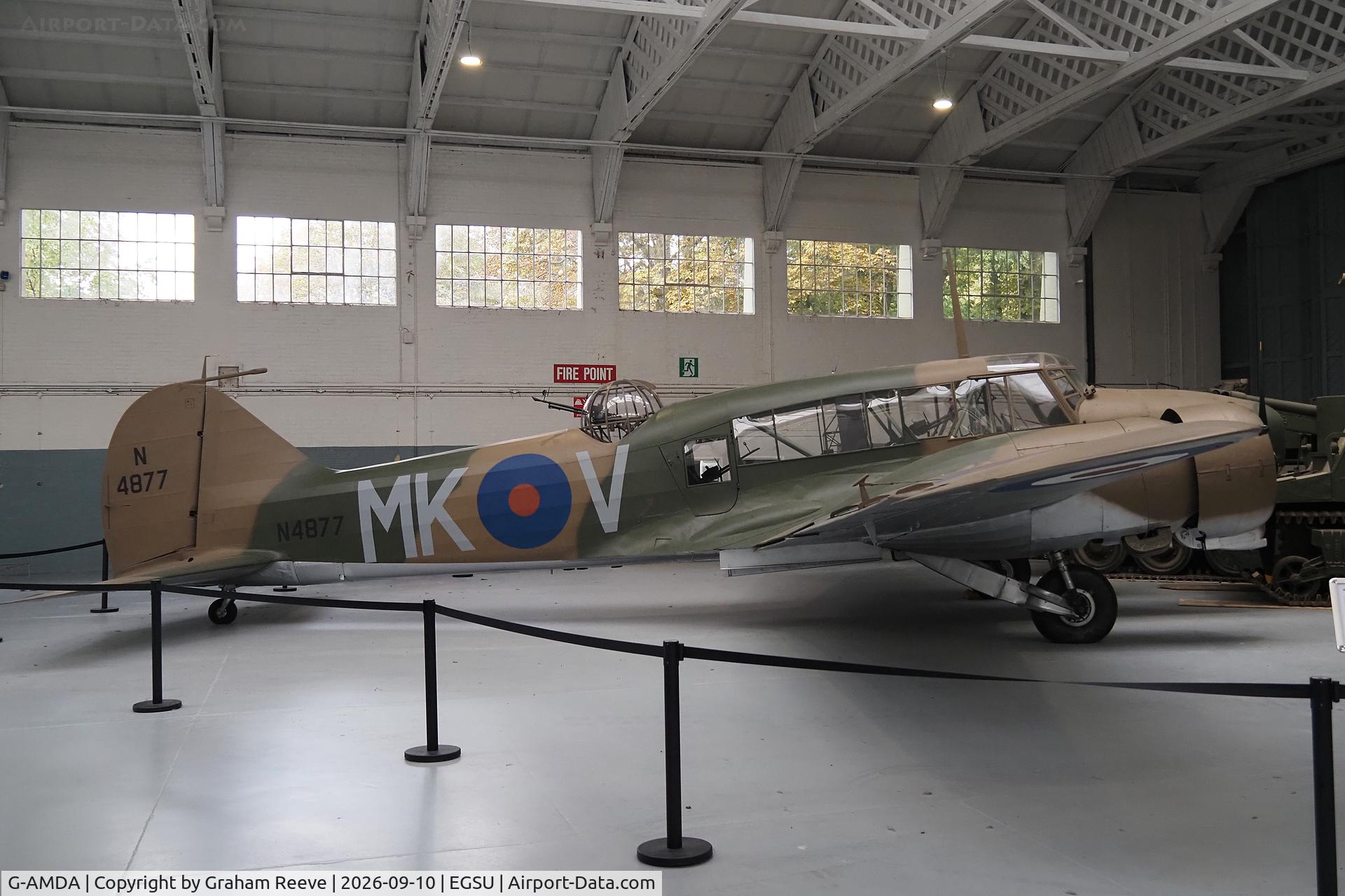 Aircraft G-AMDA, Avro 652A Anson 1, c/n N4877, On display at the IWM, Duxford., at EGSU, photo by Graham Reeve