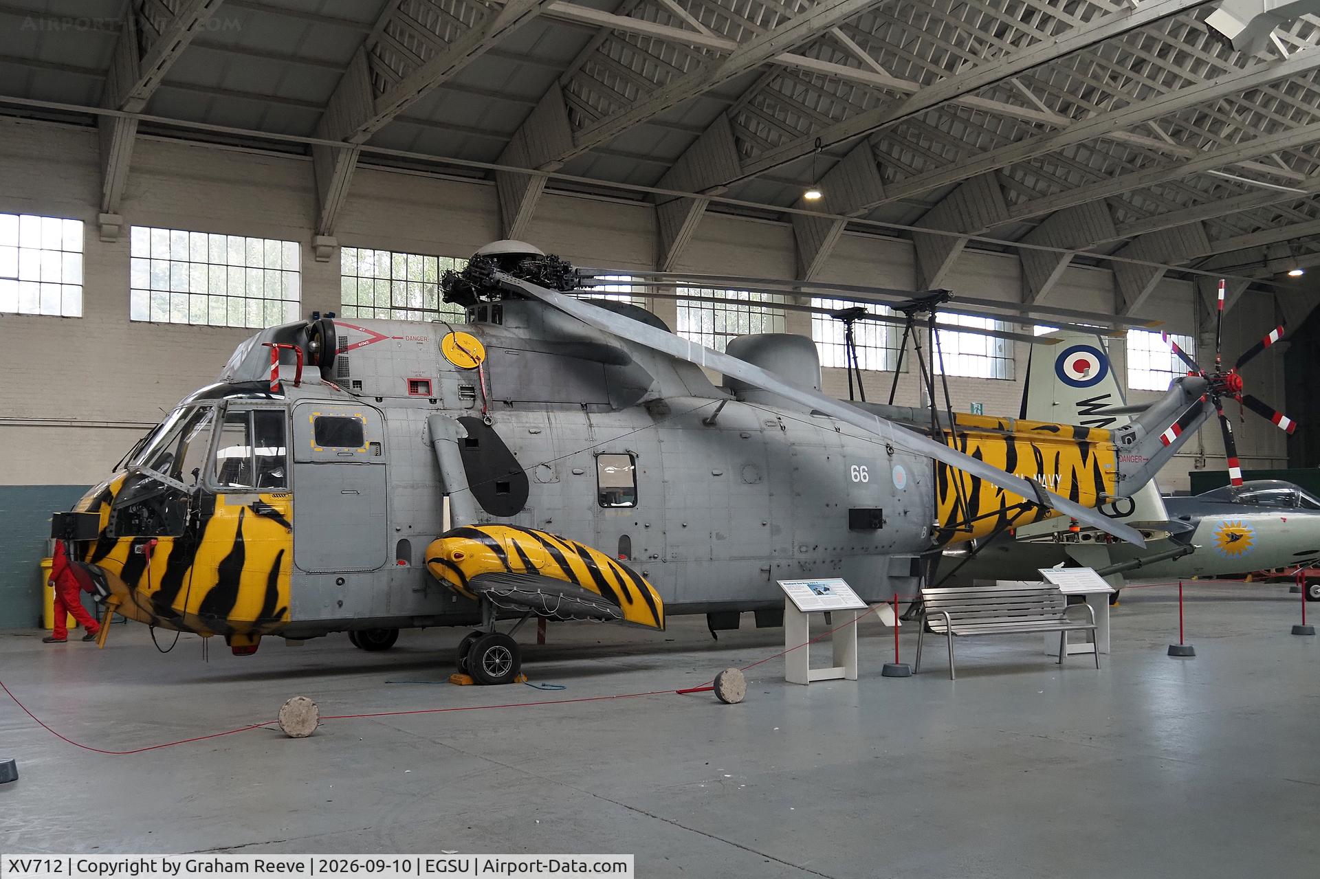 Aircraft XV712, 1972 Westland Sea King HAS.6, c/n WA683, On display at the IWM, Duxford., at EGSU, photo by Graham Reeve