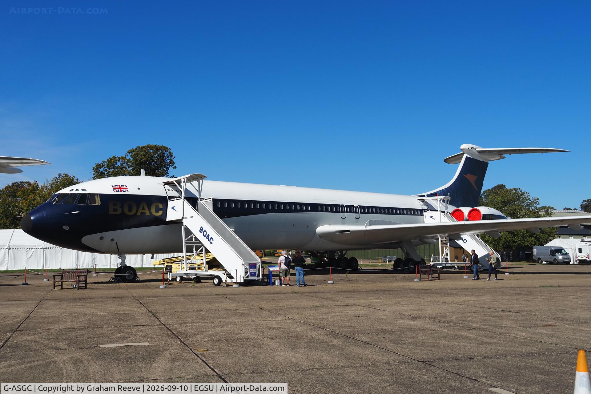 Aircraft G-ASGC, 1965 BAC Super VC10 Srs 1151, c/n 853, On display at the IWM, Duxford., at EGSU, photo by Graham Reeve