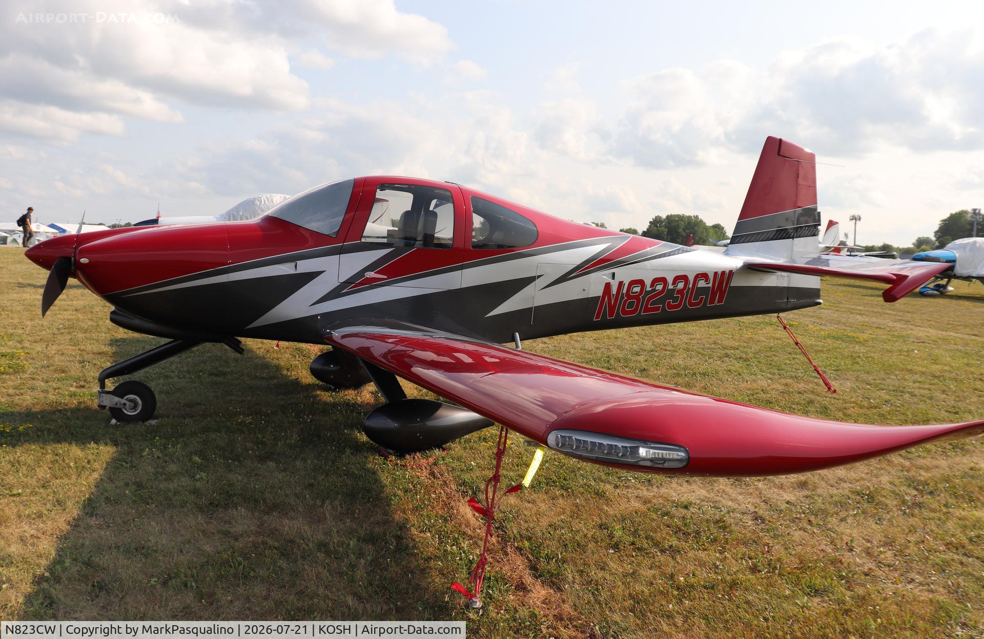 Aircraft N823CW, 2025 Christopher Welvaert RV-10, c/n 40835, Vans RV-10, at KOSH, photo by MarkPasqualino