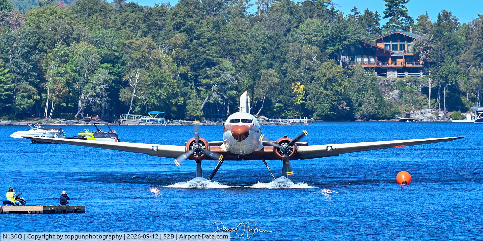 Aircraft N130Q, 1943 Douglas DC-3-G202A Skytrooper, c/n 11761, After many years sitting at Greenville airport, she flys again!, at 52B, photo by topgunphotography