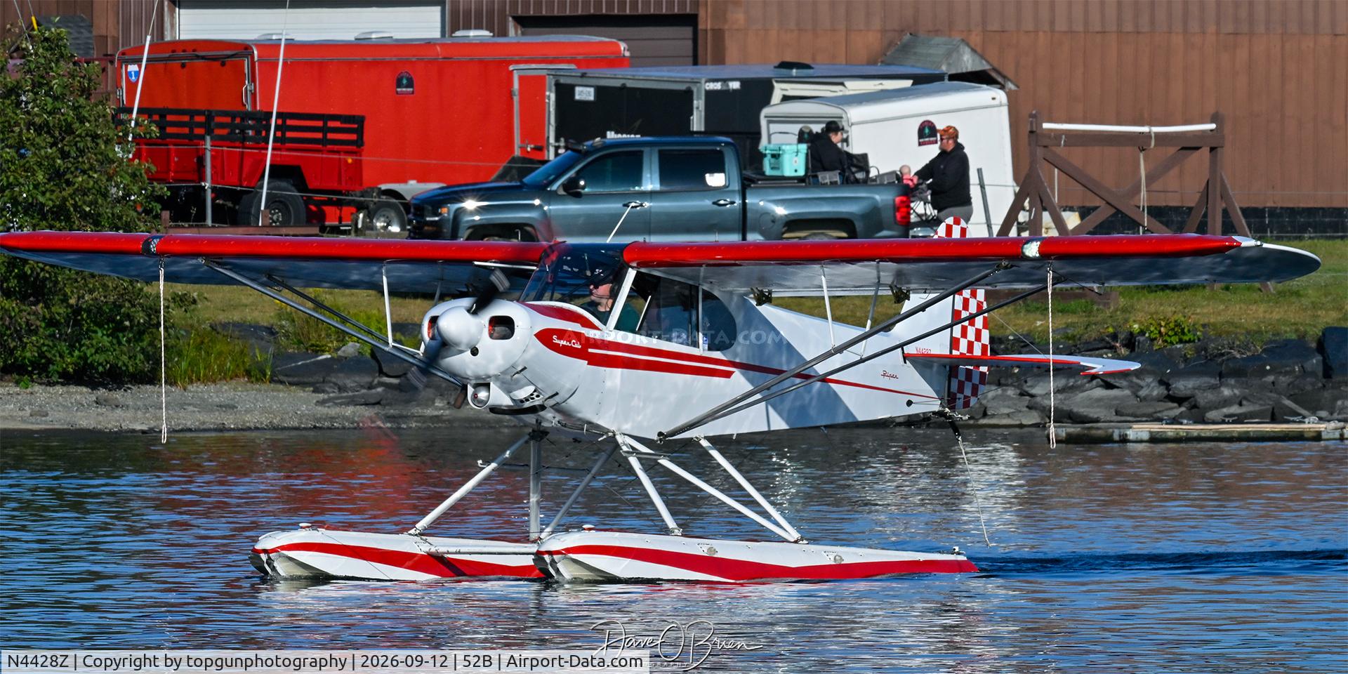 Aircraft N4428Z, 1968 Piper PA-18-150 Super Cub, c/n 18-8766, Just attached pontoons and flew into Greenville Fly in 26, at 52B, photo by topgunphotography