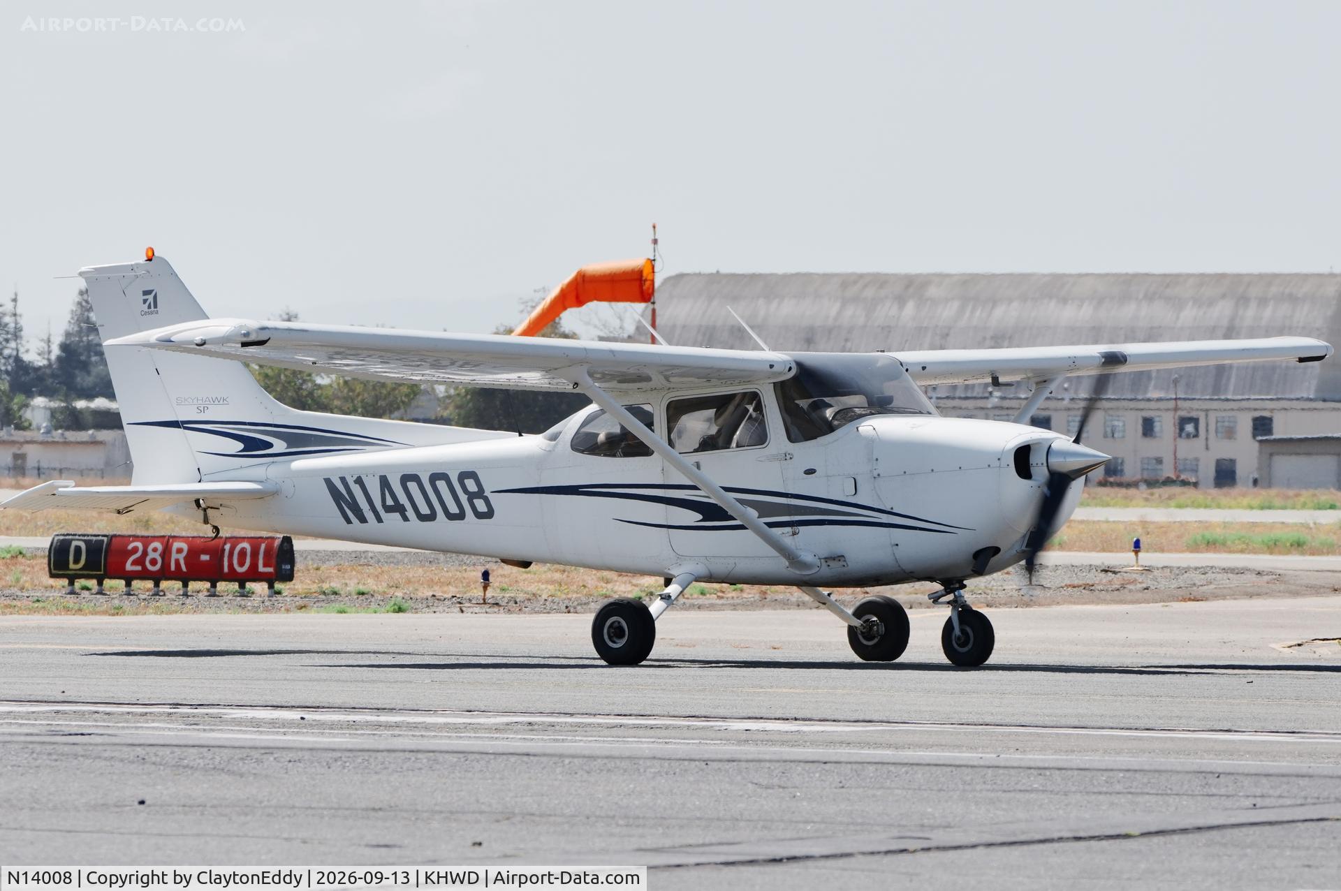 Aircraft N14008, 2005 Cessna 172S, c/n 172S9886, Plane rides Hayward airport Open House in California 2026, at KHWD, photo by ClaytonEddy