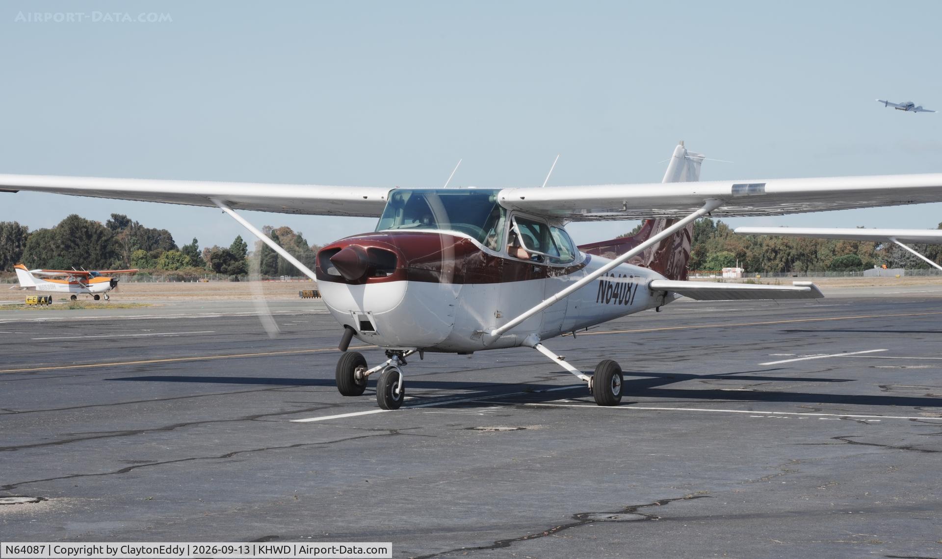 Aircraft N64087, 1981 Cessna 172P, c/n 17275519, Plane rides Hayward airport Open House in California 2026., at KHWD, photo by ClaytonEddy