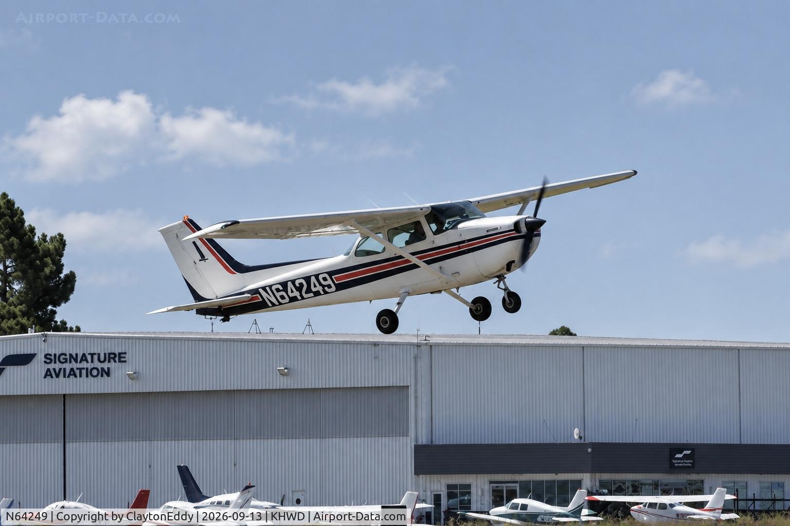 Aircraft N64249, 1975 Cessna 172M, c/n 17265123, Hayward airport Open House in California 2026., at KHWD, photo by ClaytonEddy