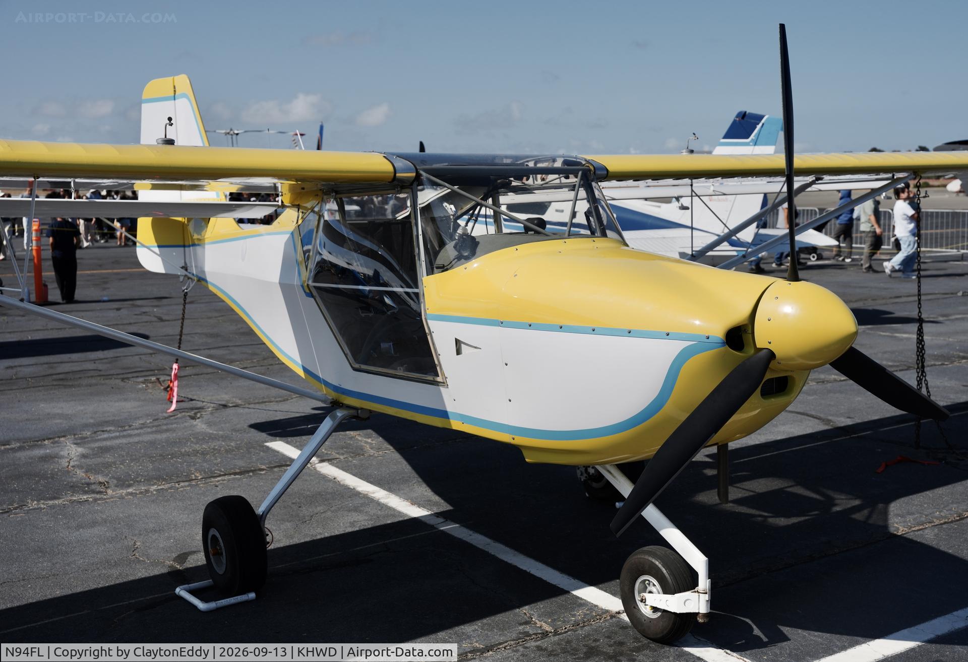 Aircraft N94FL, 2004 Skystar Kitfox Series 7, c/n S60111073, Hayward airport Open House in California 2026., at KHWD, photo by ClaytonEddy