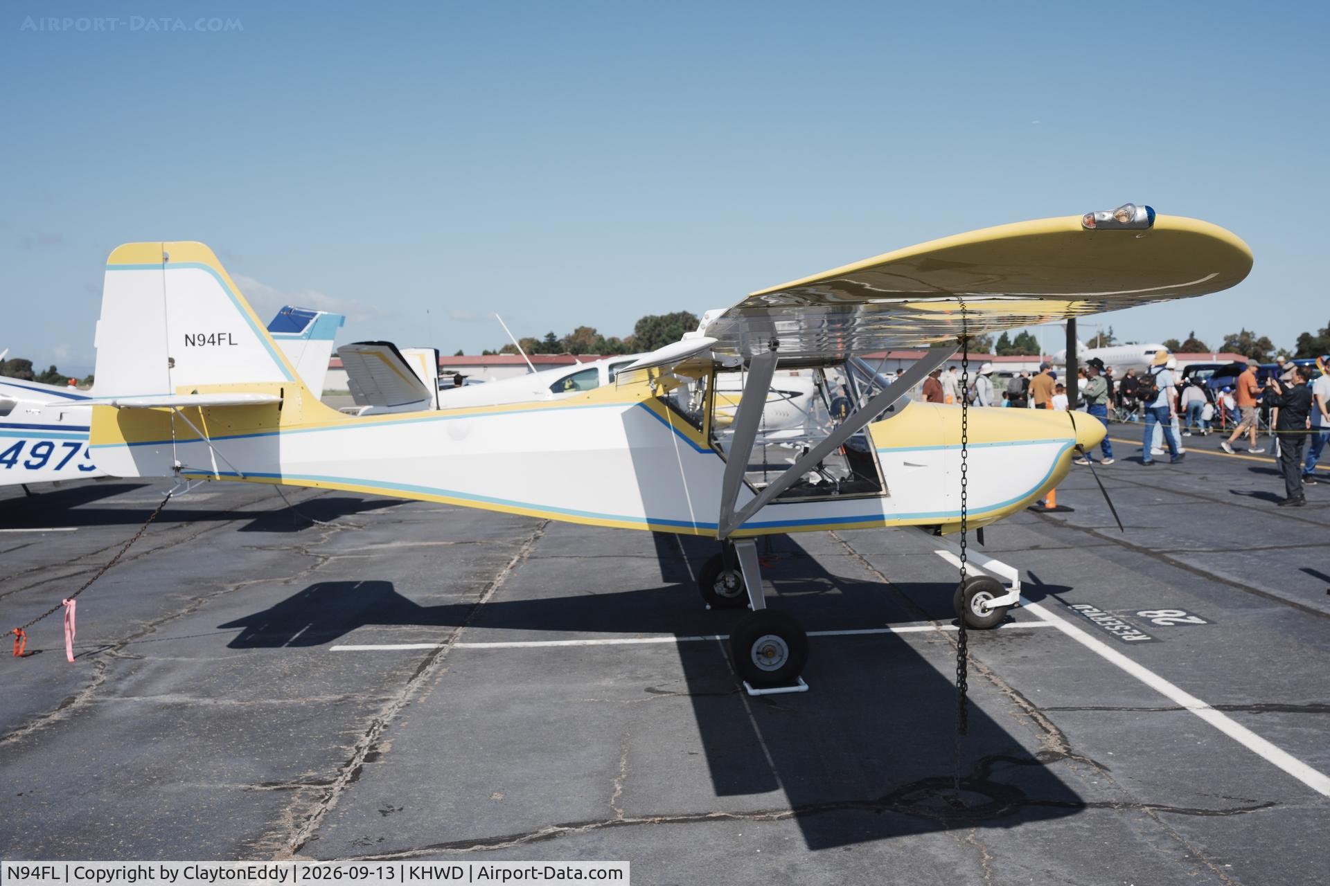 Aircraft N94FL, 2004 Skystar Kitfox Series 7, c/n S60111073, Hayward airport Open House in California 2026., at KHWD, photo by ClaytonEddy