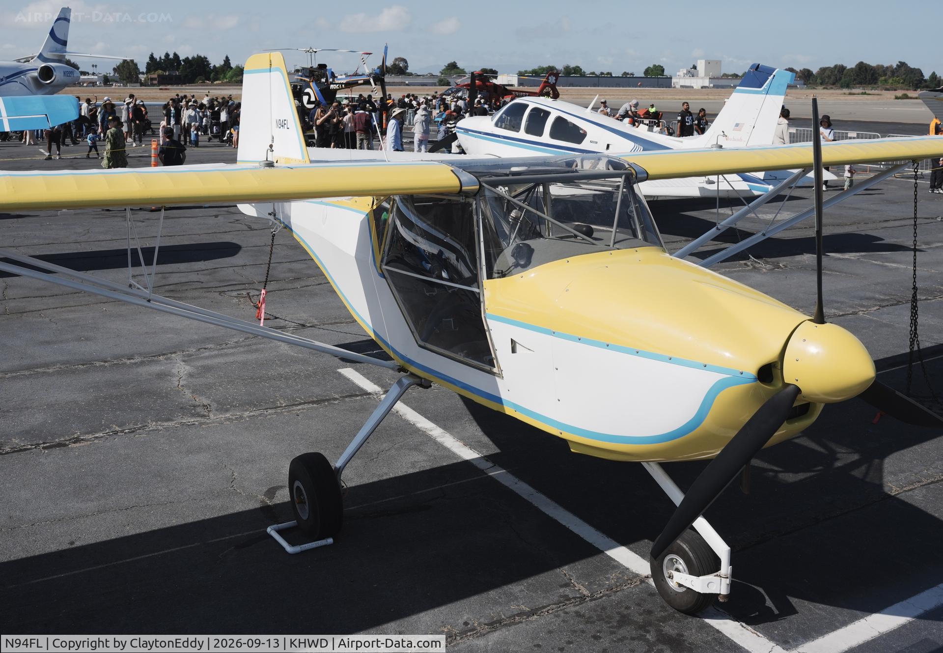 Aircraft N94FL, 2004 Skystar Kitfox Series 7, c/n S60111073, Hayward airport Open House in California 2026., at KHWD, photo by ClaytonEddy