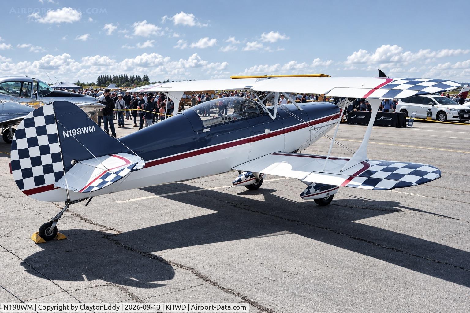 Aircraft N198WM, Steen Skybolt, c/n 001 (N198WM), Hayward airport Open House in California 2026., at KHWD, photo by ClaytonEddy