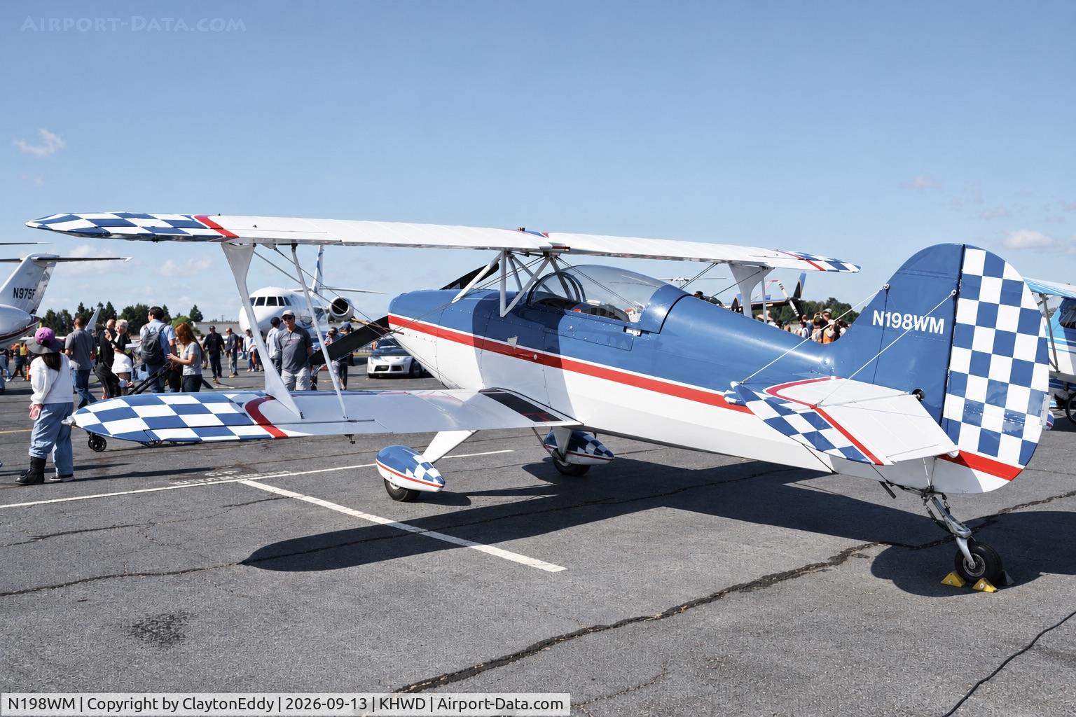 Aircraft N198WM, Steen Skybolt, c/n 001 (N198WM), Hayward airport Open House in California 2026., at KHWD, photo by ClaytonEddy