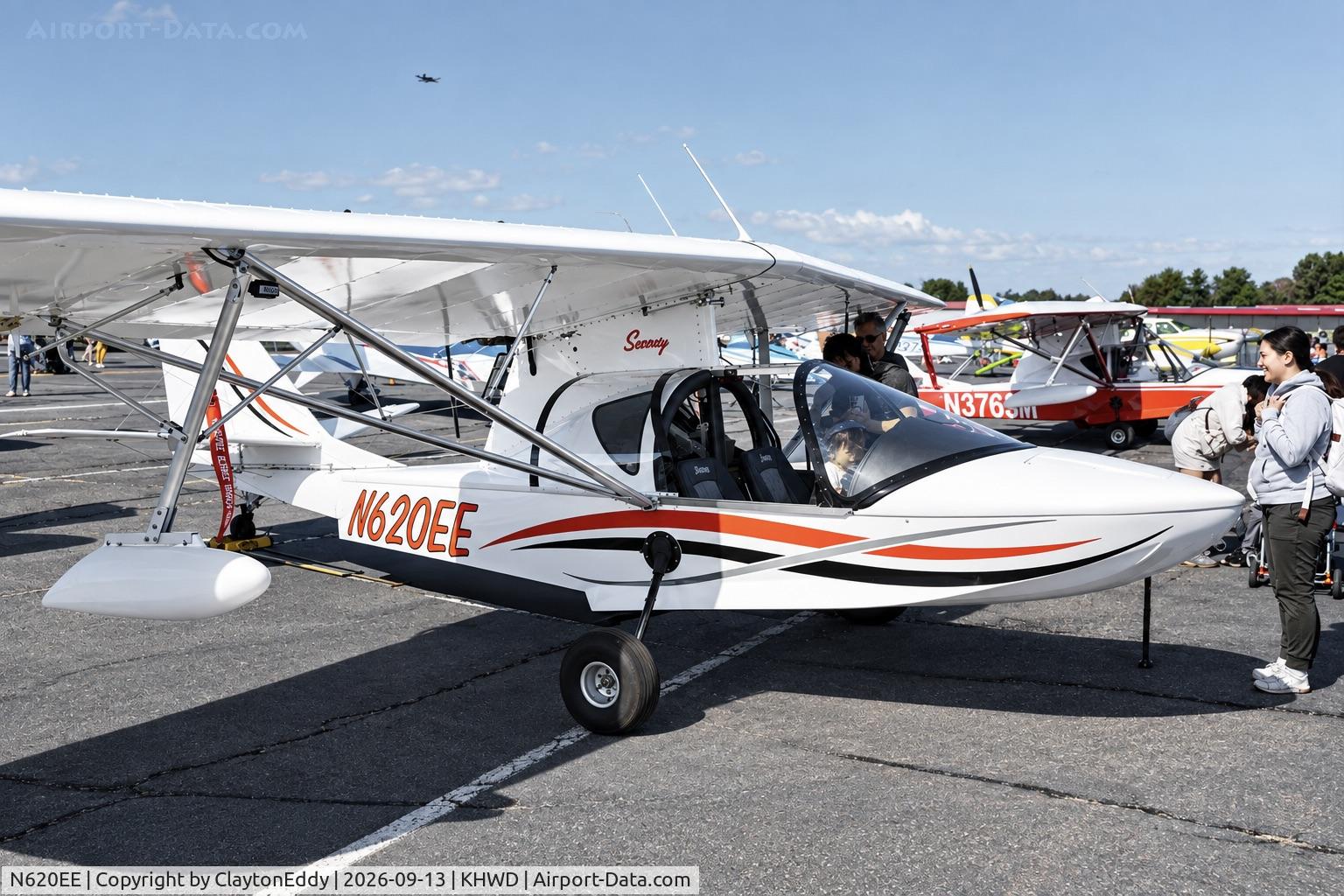 Aircraft N620EE, Emil Kroening SEAREY LSX, c/n 1LK634C, Hayward airport Open House in California 2026, at KHWD, photo by ClaytonEddy