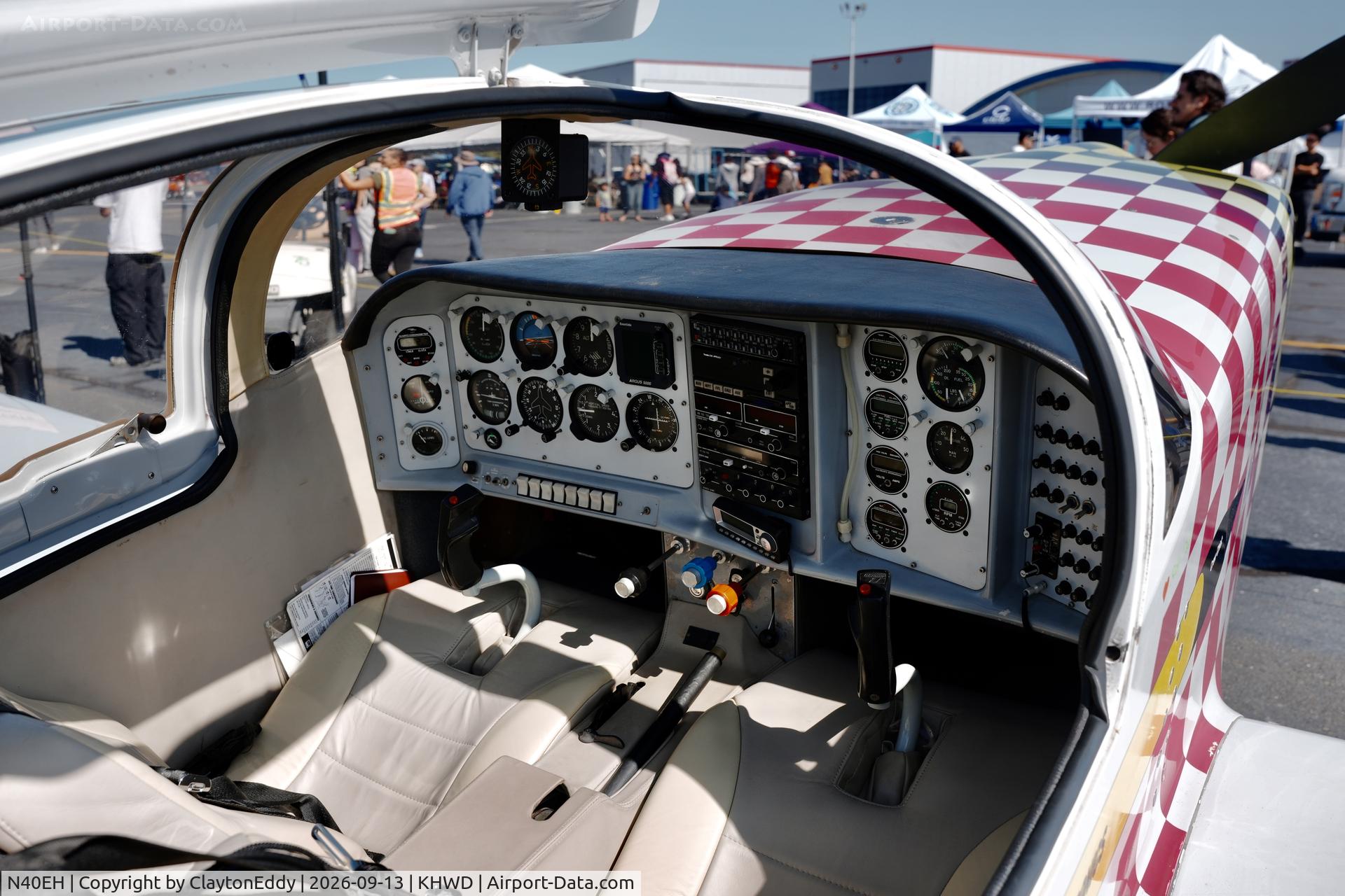Aircraft N40EH, 1995 Stoddard-Hamilton Glasair II TD, c/n 2067, Hayward airport Open House in California 2026., at KHWD, photo by ClaytonEddy