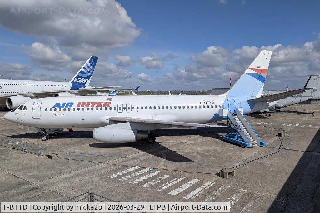 Aircraft F-BTTD, 1973 Dassault Mercure 100, c/n 4, Preserved, at LFPB, photo by micka2b