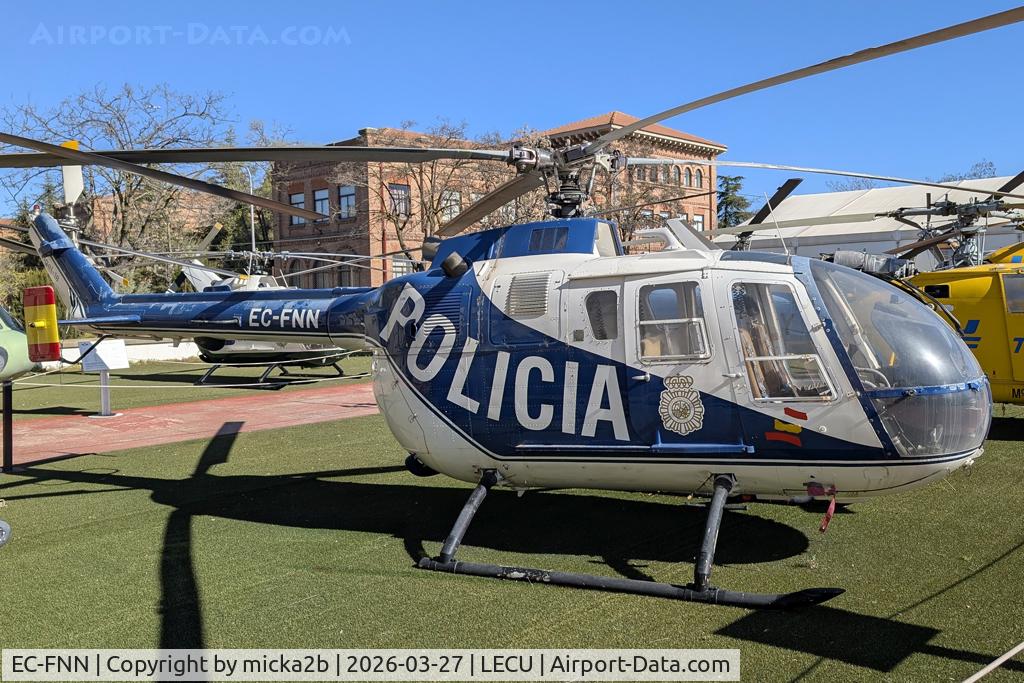 Aircraft EC-FNN, 1991 MBB Bo-105S CBS-4, c/n S-870, Preserved, at LECU, photo by micka2b