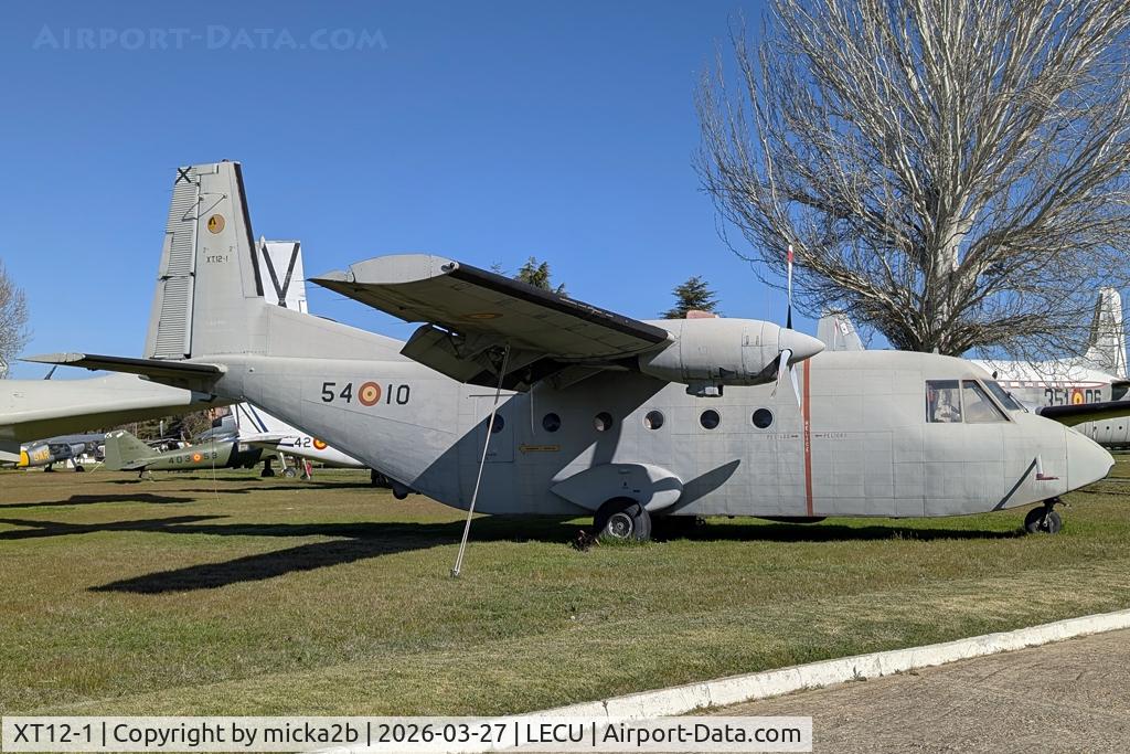 Aircraft XT12-1, 1971 CASA C-212-100 Aviocar, c/n P-1 l/n 1, Preserved, at LECU, photo by micka2b