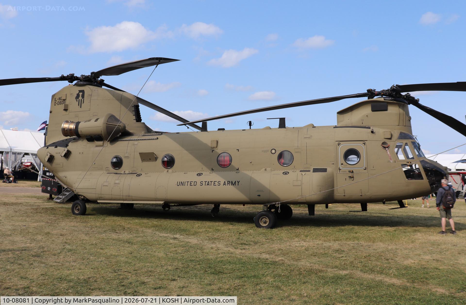 Aircraft 10-08081, 1967 Boeing CH-47F, c/n M8081, Boeing CH-47F, at KOSH, photo by MarkPasqualino
