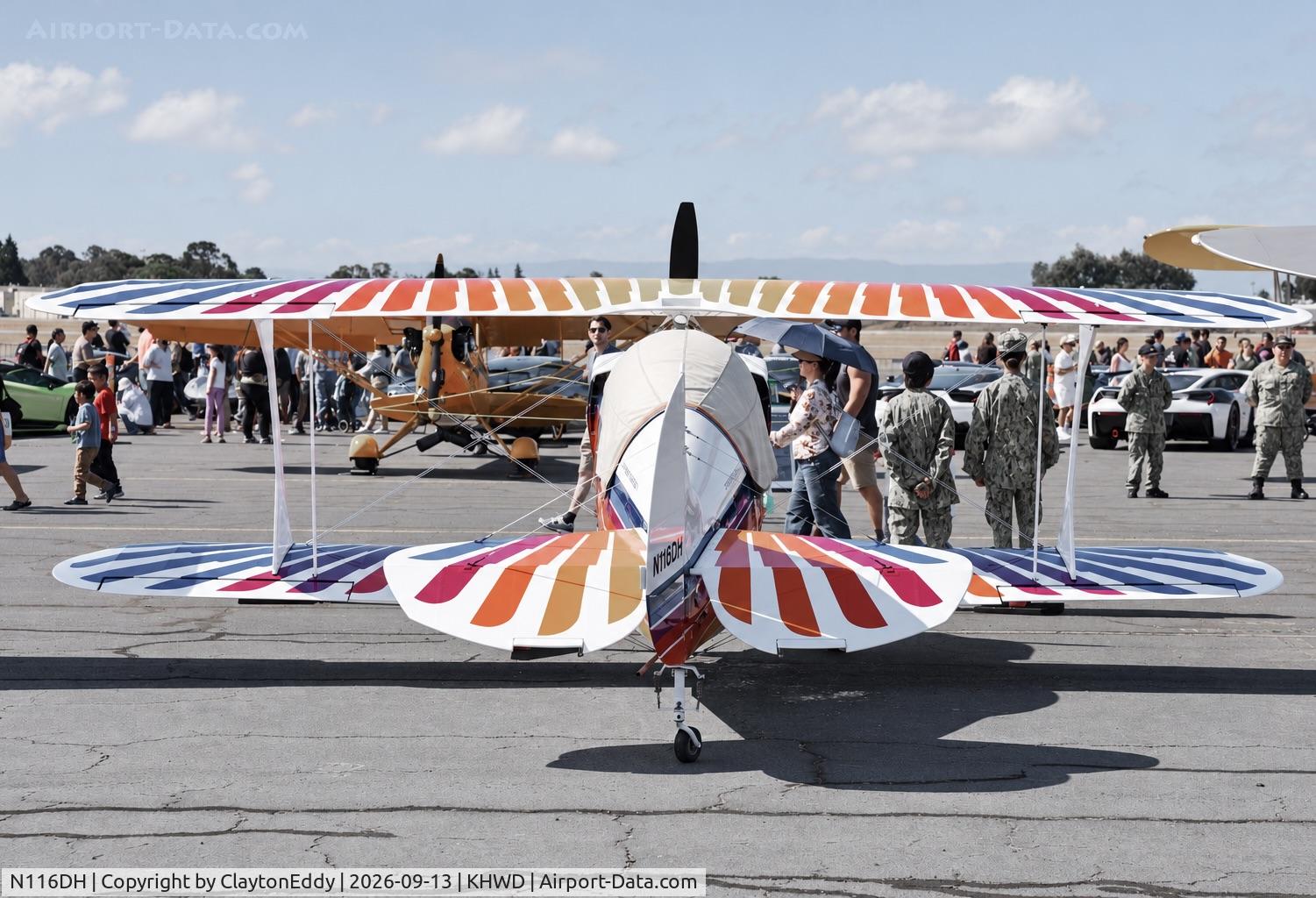 Aircraft N116DH, 1990 Christen Eagle II, c/n 0001 (N116DH), Hayward airport Open House in California 2026., at KHWD, photo by ClaytonEddy