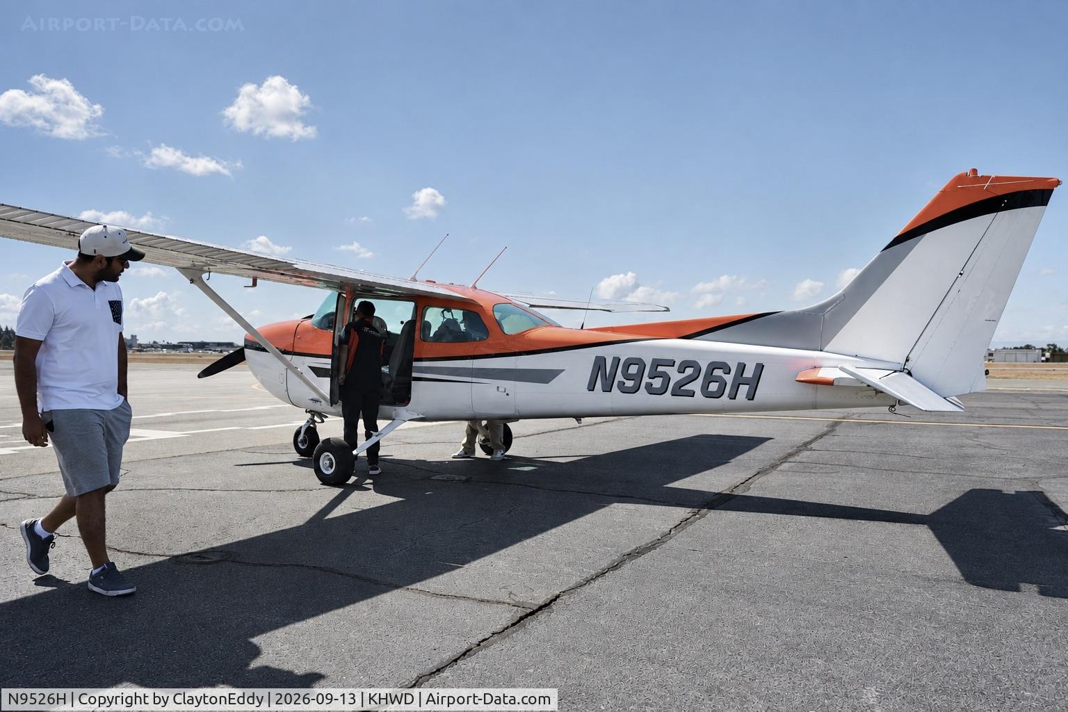 Aircraft N9526H, 1975 Cessna 172M, c/n 17266201, Plane rides Hayward airport Open House in California 2026., at KHWD, photo by ClaytonEddy