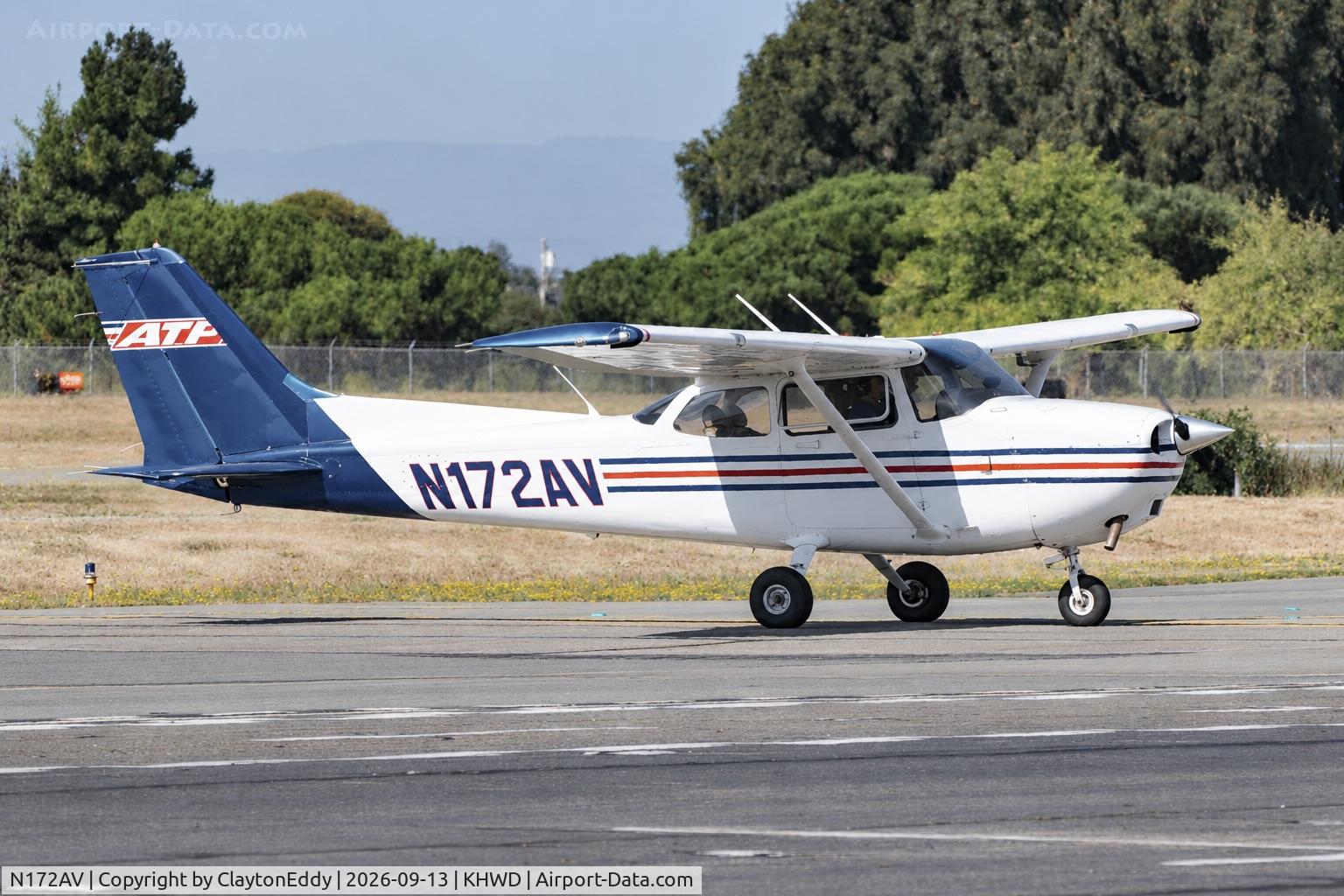 Aircraft N172AV, 2012 Cessna 172S, c/n 172S11203, Hayward airport Open House in California 2026, at KHWD, photo by ClaytonEddy