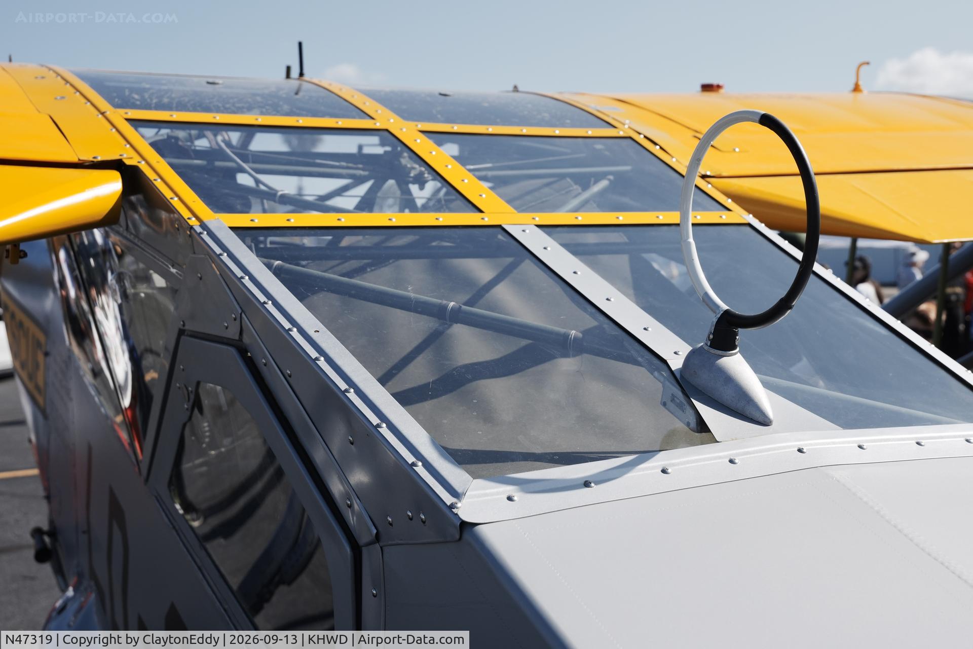 Aircraft N47319, Interstate L-6 Grasshopper, c/n 86, Hayward airport Open House in California 2026., at KHWD, photo by ClaytonEddy