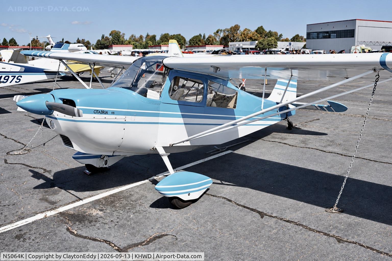Aircraft N5064K, 1979 Bellanca 7ECA Citabria, c/n 1335-80, Hayward airport Open House in California 2026, at KHWD, photo by ClaytonEddy