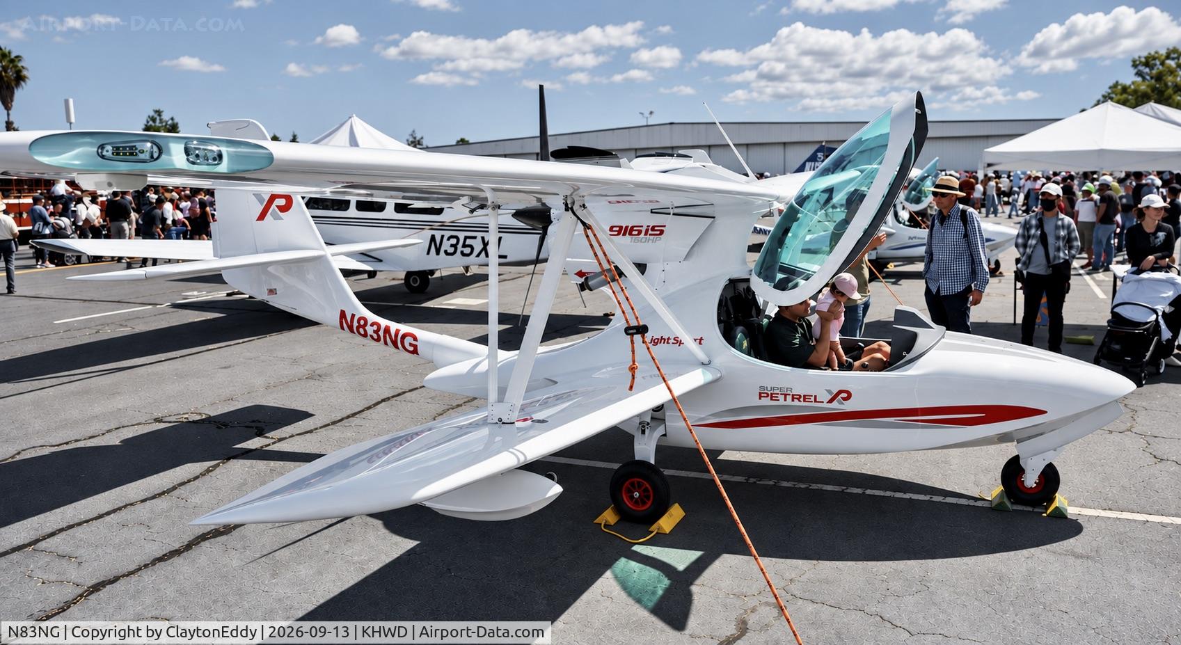 Aircraft N83NG, 2025 Scoda Aeronautica Ltda SUPER PETREL XP, c/n S0416, Hayward airport Open House in California 2026., at KHWD, photo by ClaytonEddy