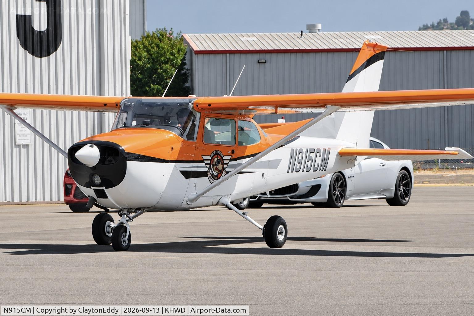Aircraft N915CM, 1972 Cessna 172M, c/n 17261229, Plane rides Hayward airport Open House in California 2026, at KHWD, photo by ClaytonEddy