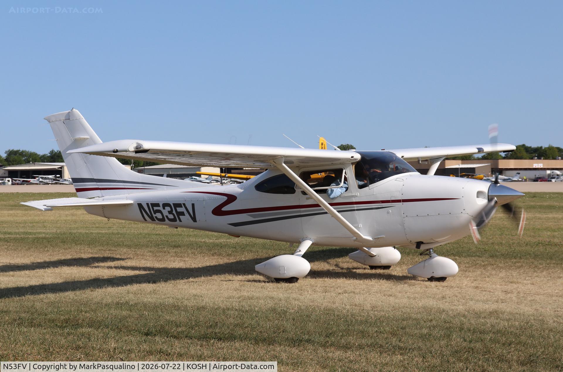 Aircraft N53FV, 2002 Cessna 182T Skylane, c/n 18281083, Cessna 182T, at KOSH, photo by MarkPasqualino