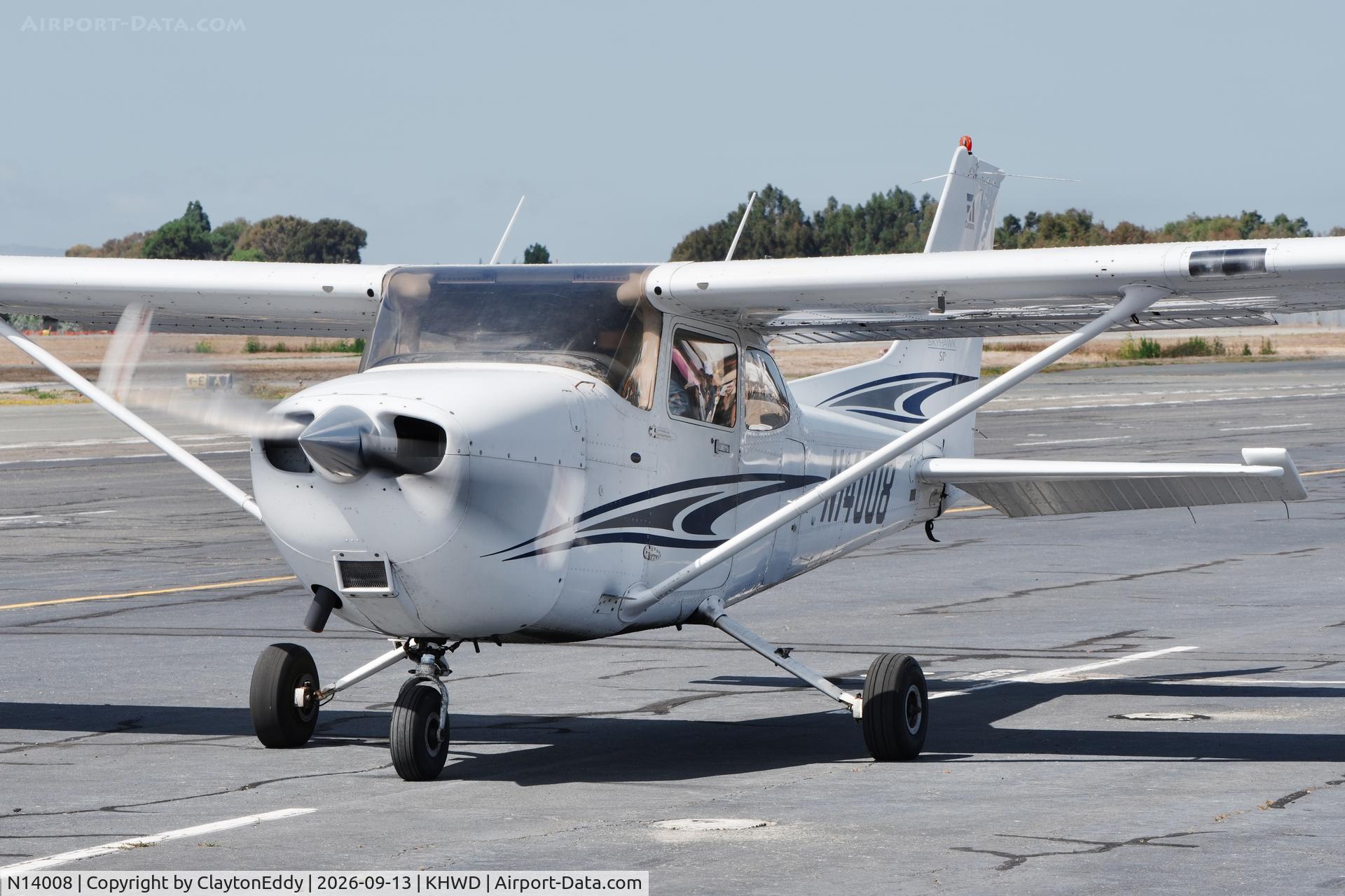 Aircraft N14008, 2005 Cessna 172S, c/n 172S9886, Plane rides Hayward airport Open House in California 2026., at KHWD, photo by ClaytonEddy