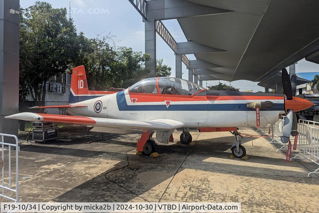 Aircraft F19-10/34, Pilatus PC-9, c/n 201, Preserved, at VTBD, photo by micka2b