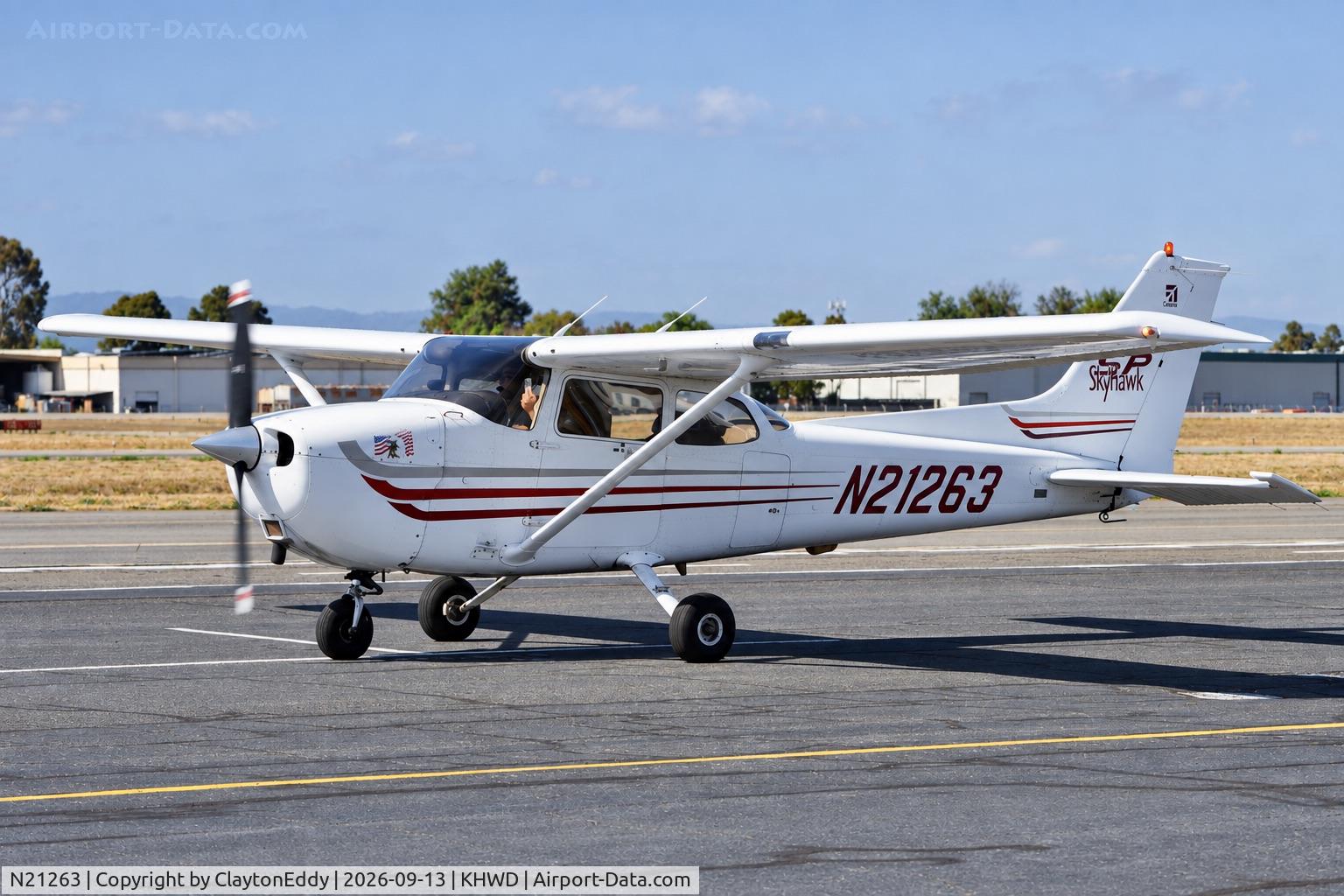 Aircraft N21263, 2003 Cessna 172S, c/n 172S9429, Plane rides. Hayward airport Open House in California 2026., at KHWD, photo by ClaytonEddy