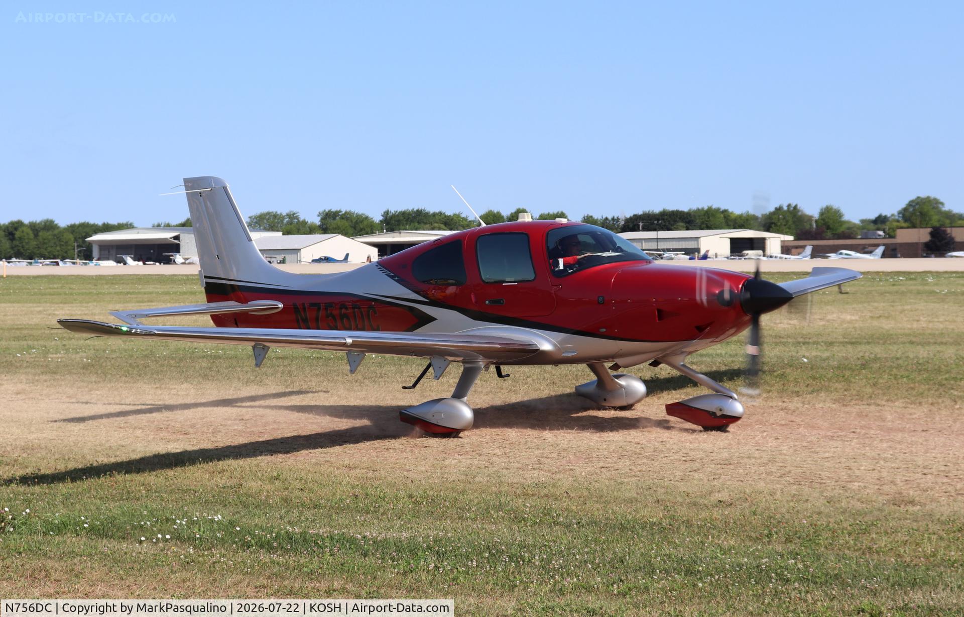Aircraft N756DC, 2024 Cirrus Design Corp SR22T, c/n 9756, Cirrus SR22T, at KOSH, photo by MarkPasqualino