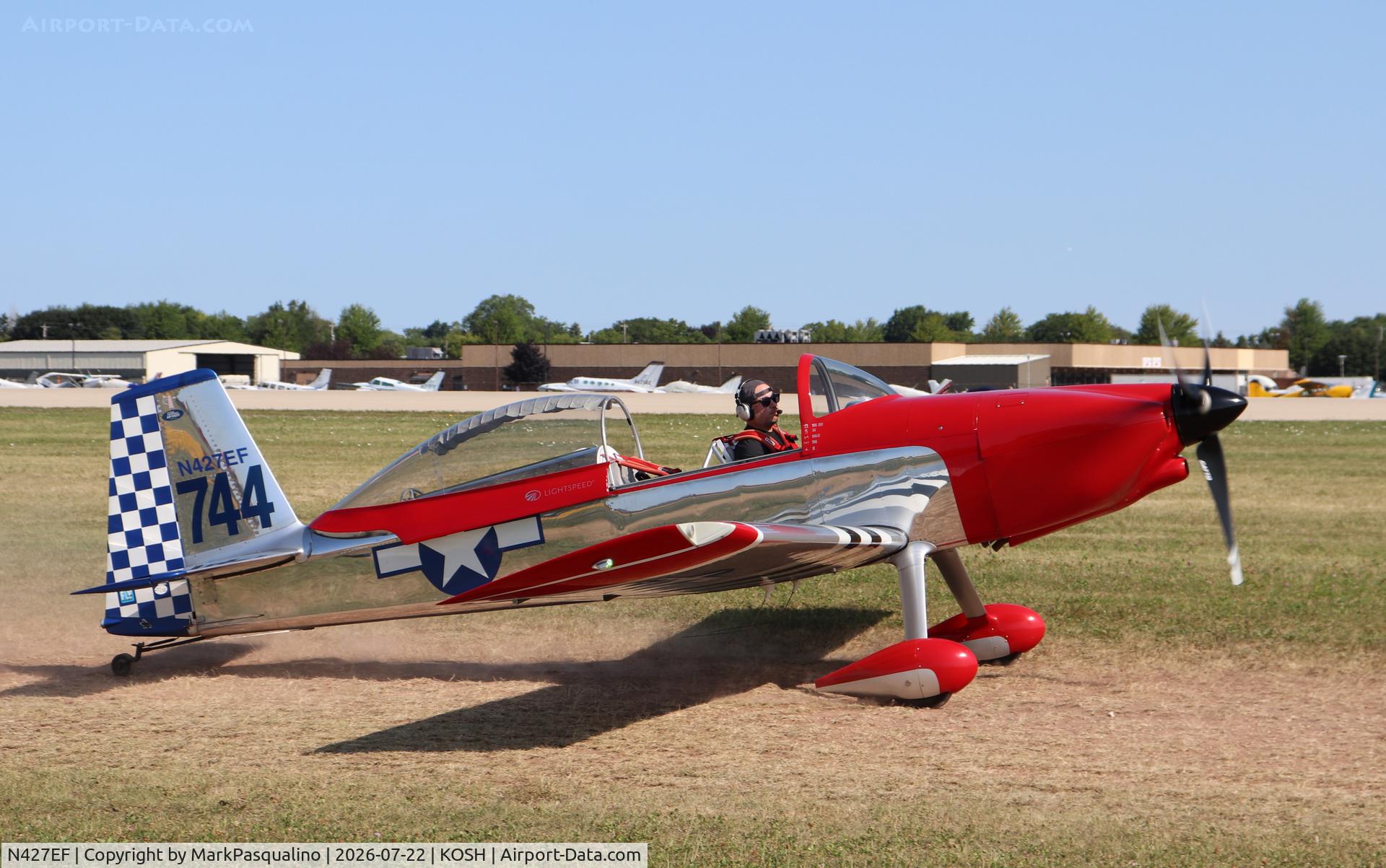 Aircraft N427EF, 2002 Vans RV-8, c/n 80200, Vans RV-8, at KOSH, photo by MarkPasqualino
